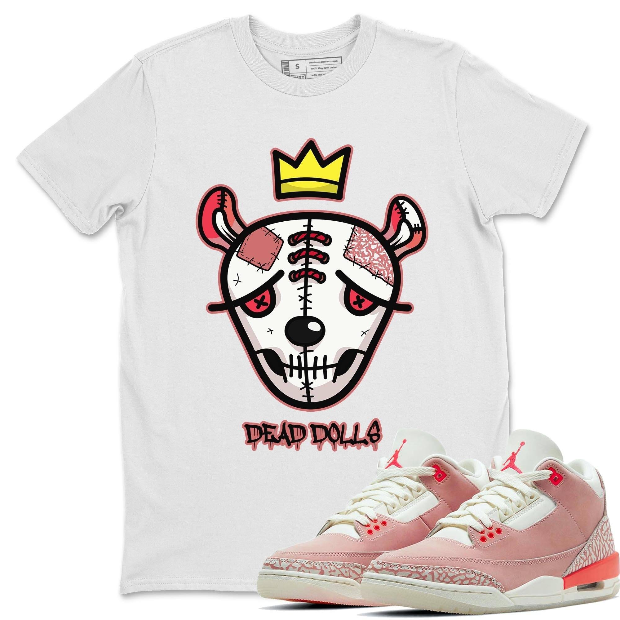 Dead Dolls Face Unisex Tops - Air Jordan 3 Rust Pink