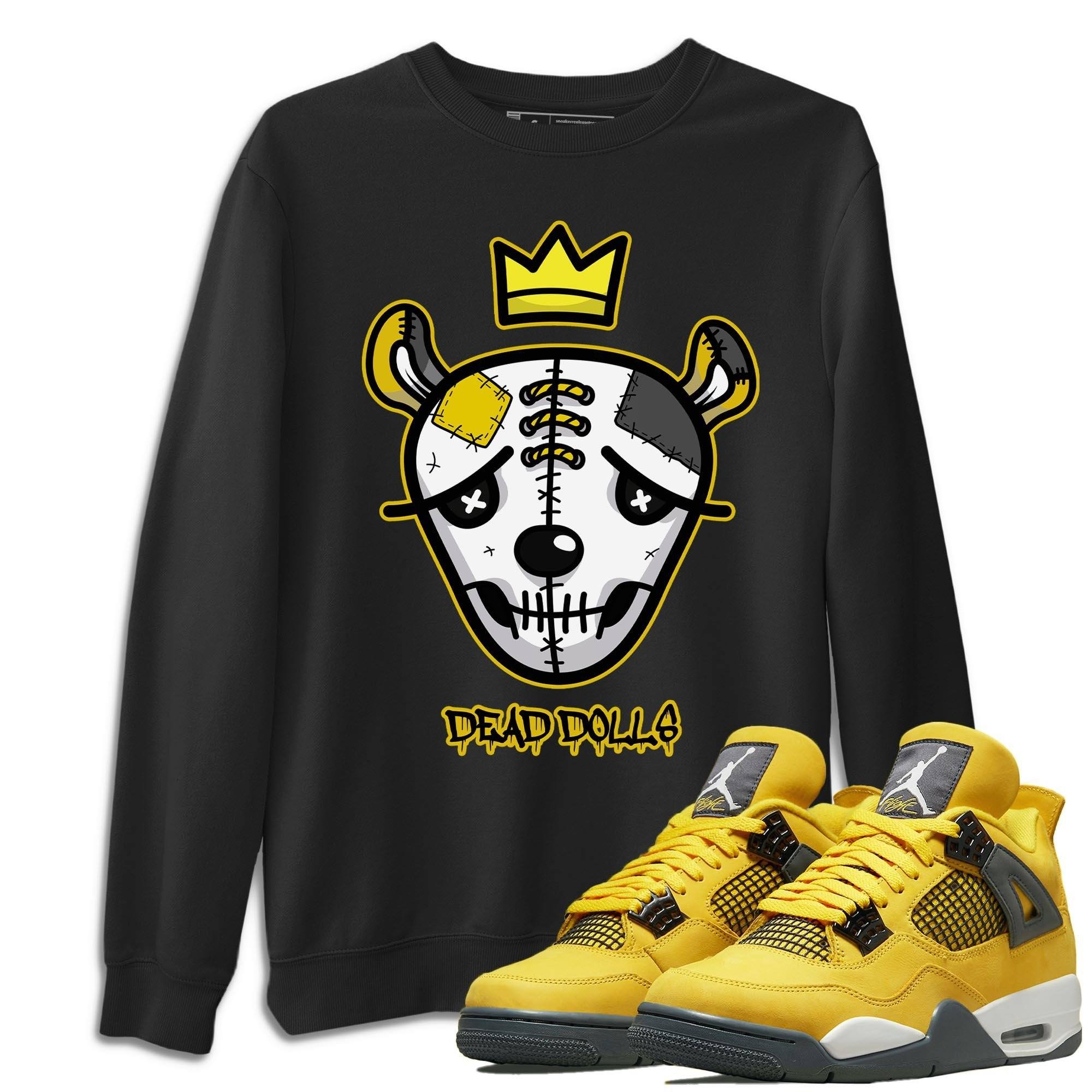 Dead Dolls Face Unisex Tops - Air Jordan 4 Lightning