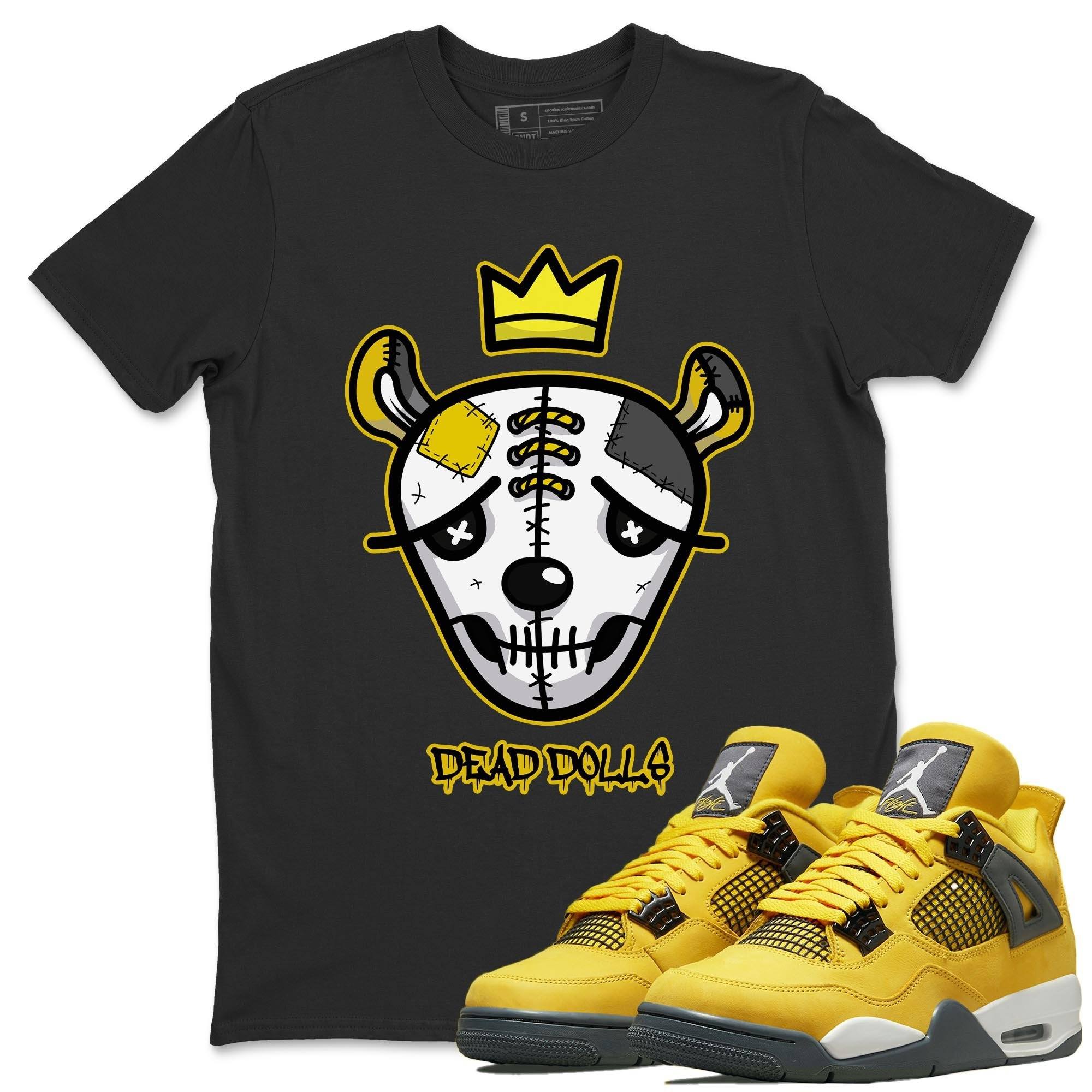 Dead Dolls Face Unisex Tops - Air Jordan 4 Lightning