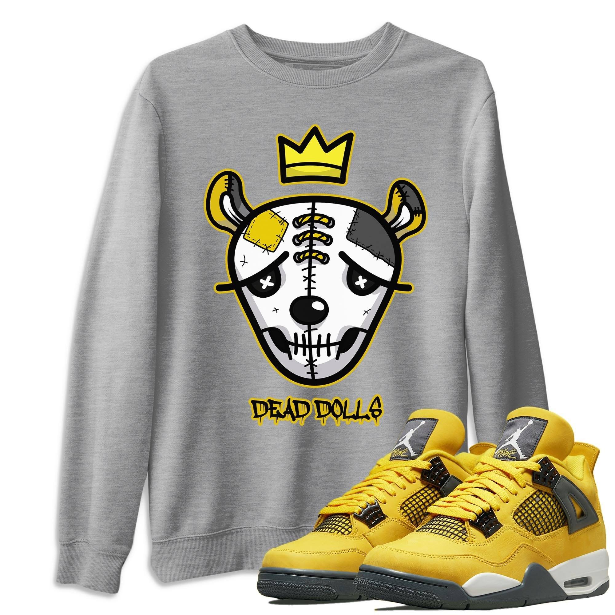 Dead Dolls Face Unisex Tops - Air Jordan 4 Lightning