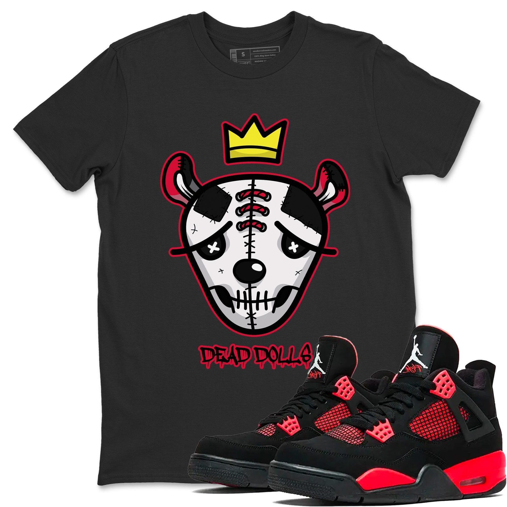 Dead Dolls Face Unisex Tops - Air Jordan 4 Red Thunder