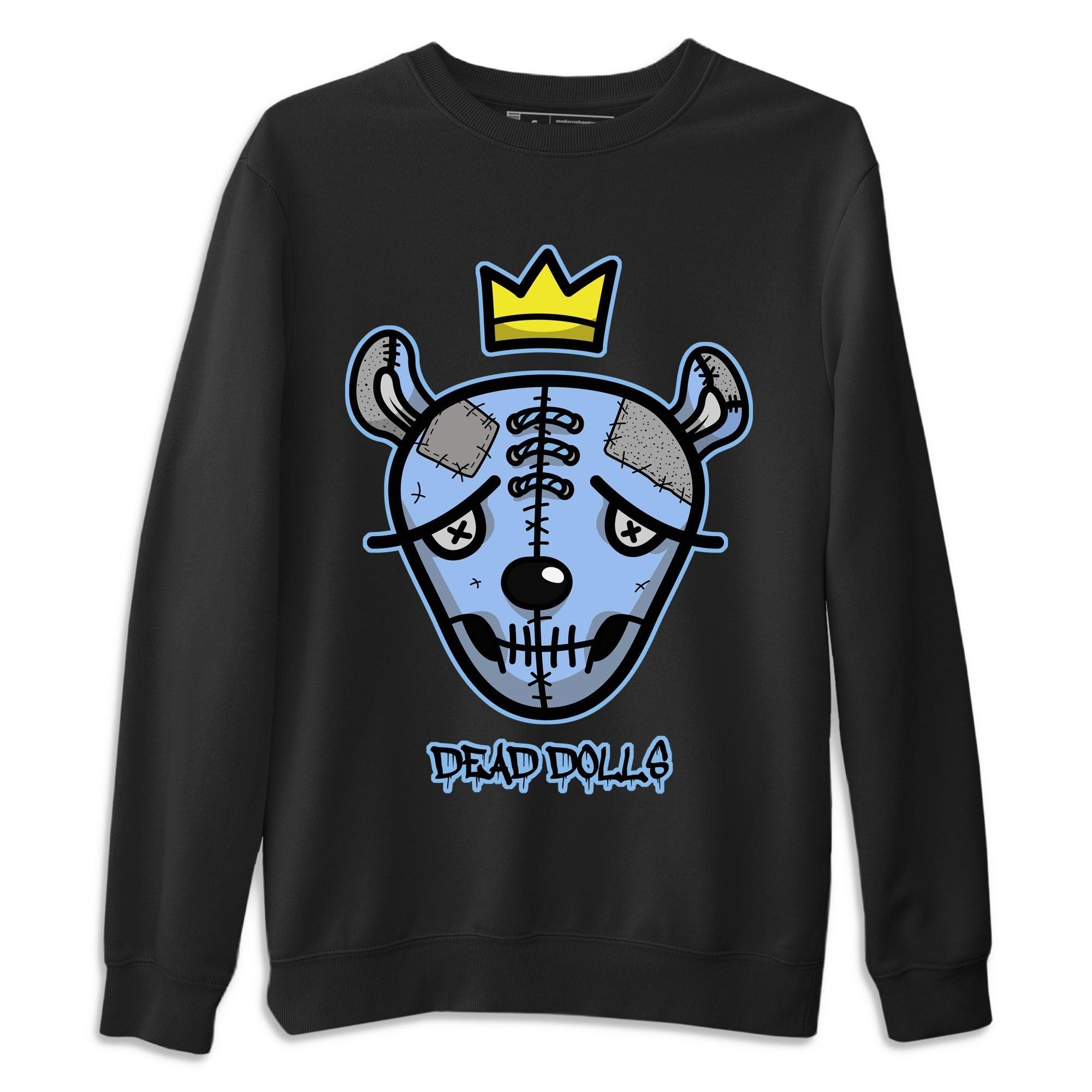 Dead Dolls Face Unisex Tops - Air Jordan 4 University Blue