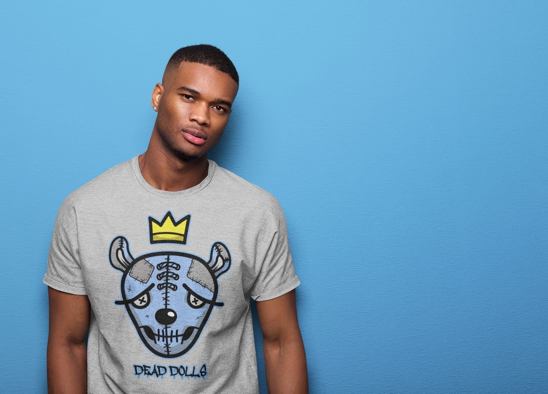 Dead Dolls Face Unisex Tops - Air Jordan 4 University Blue