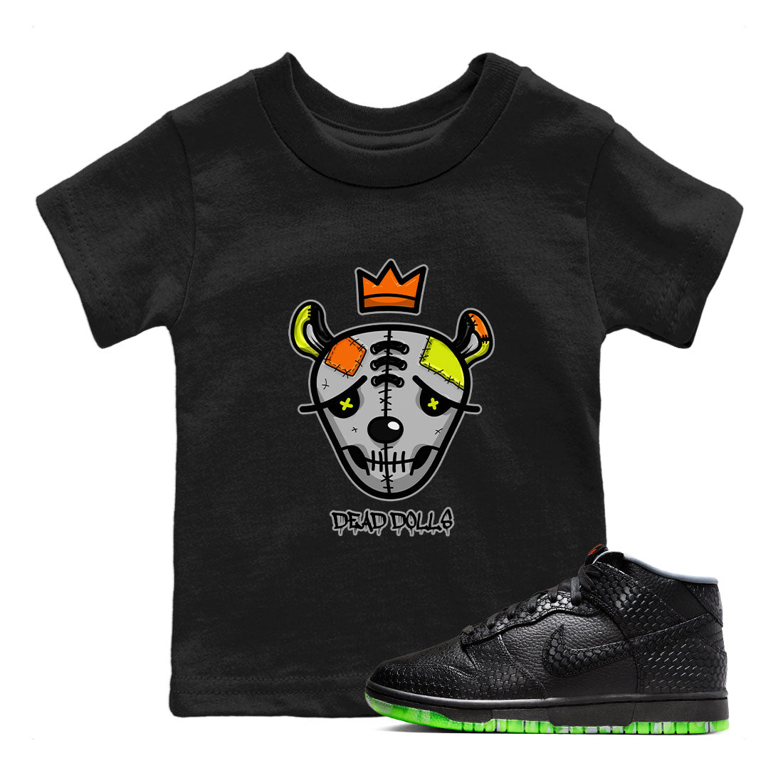 Dead Dolls Face snkmatch Tee Kids - Dunk Halloween