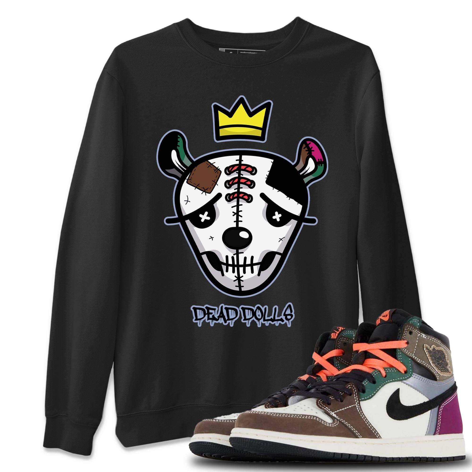 Dead Dolls Face Unisex Tops - Air Jordan 1 Hand Crafted