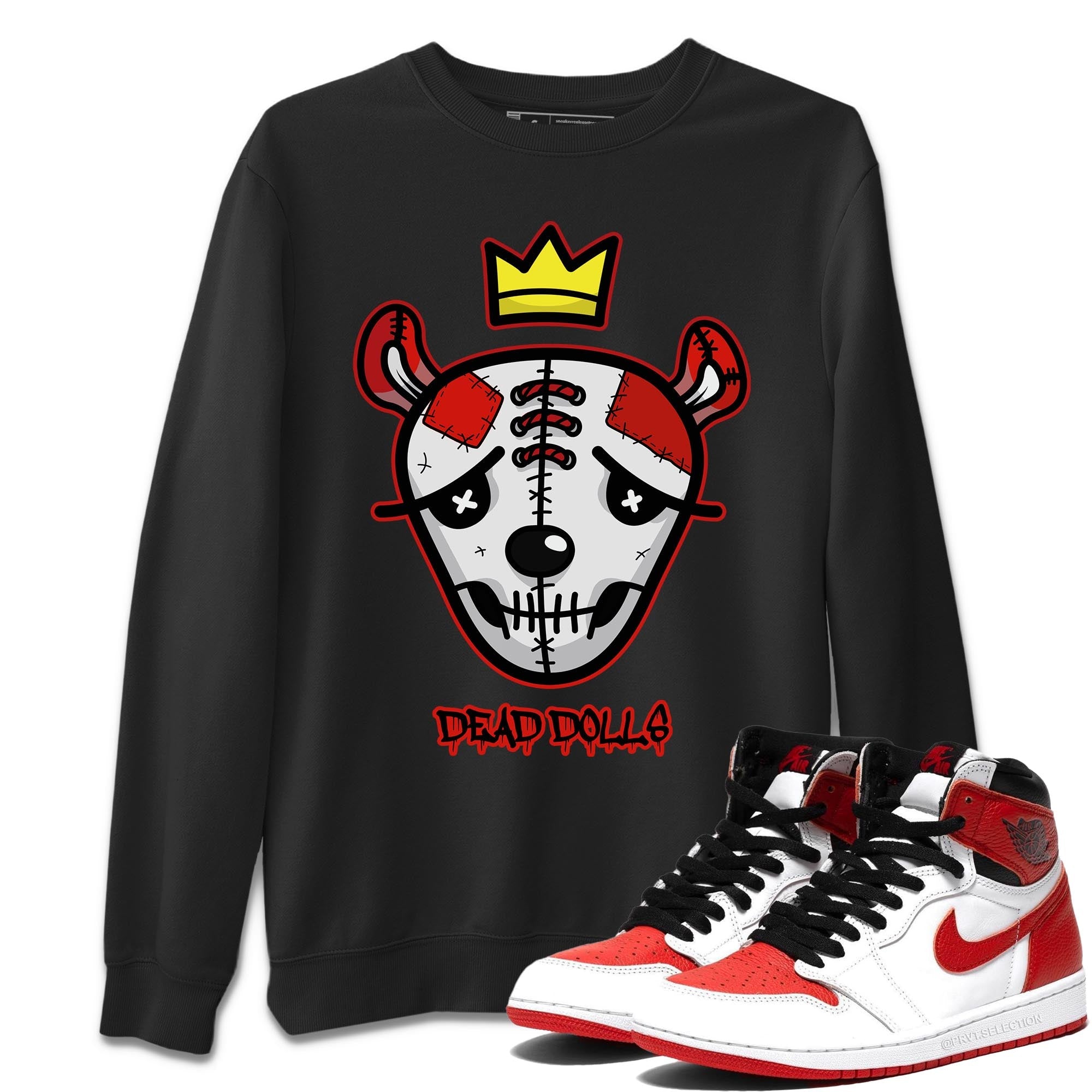 Dead Dolls Face Unisex Tops - Air Jordan 1 Heritage