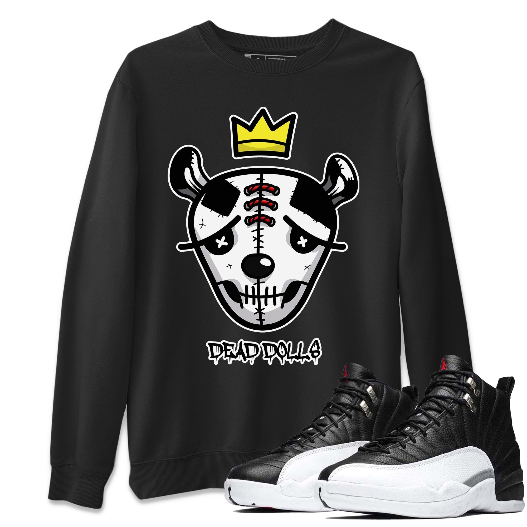 Dead Dolls Face Unisex Tops - Air Jordan 12 Playoffs