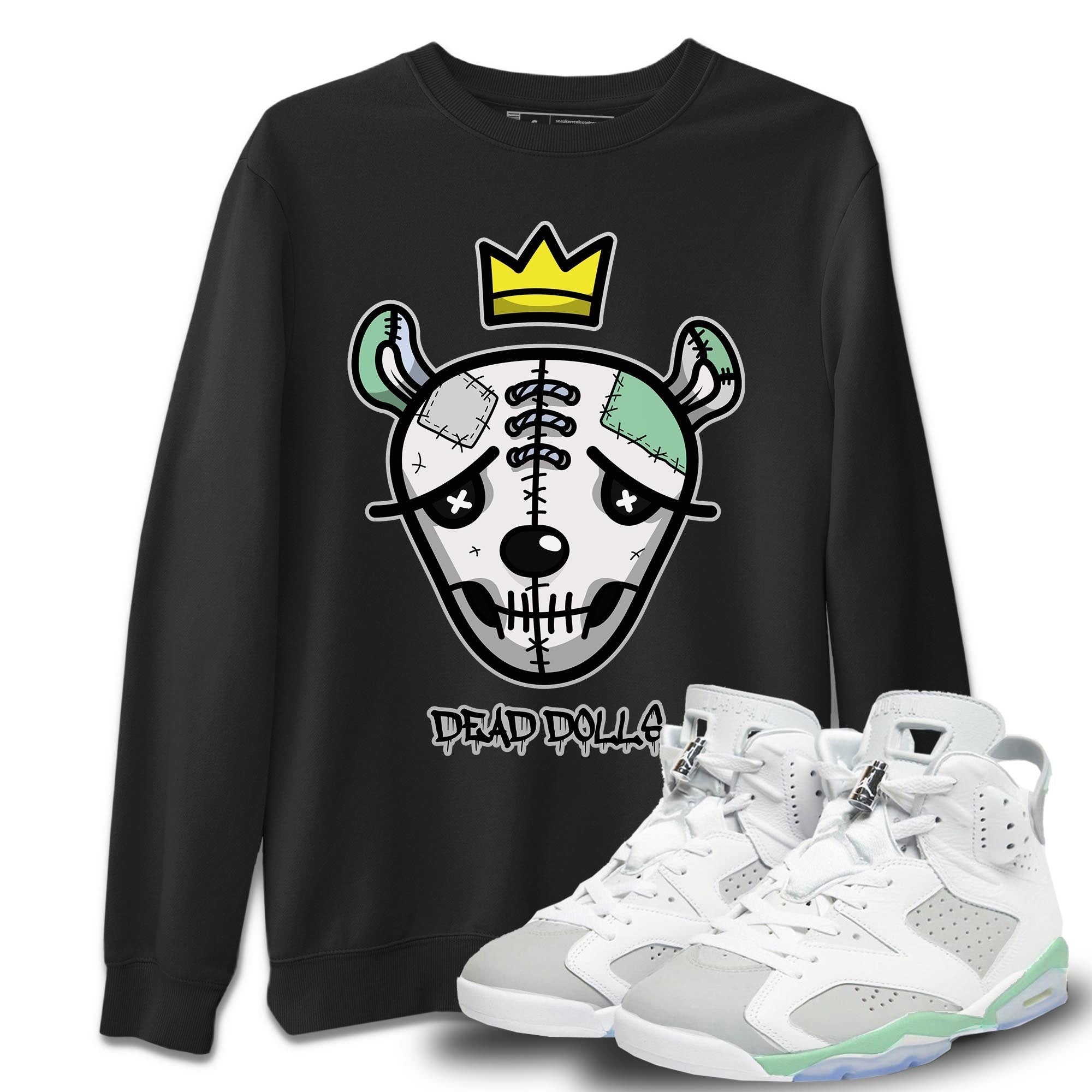 Dead Dolls Face Unisex Tops - Air Jordan 6 Mint Foam