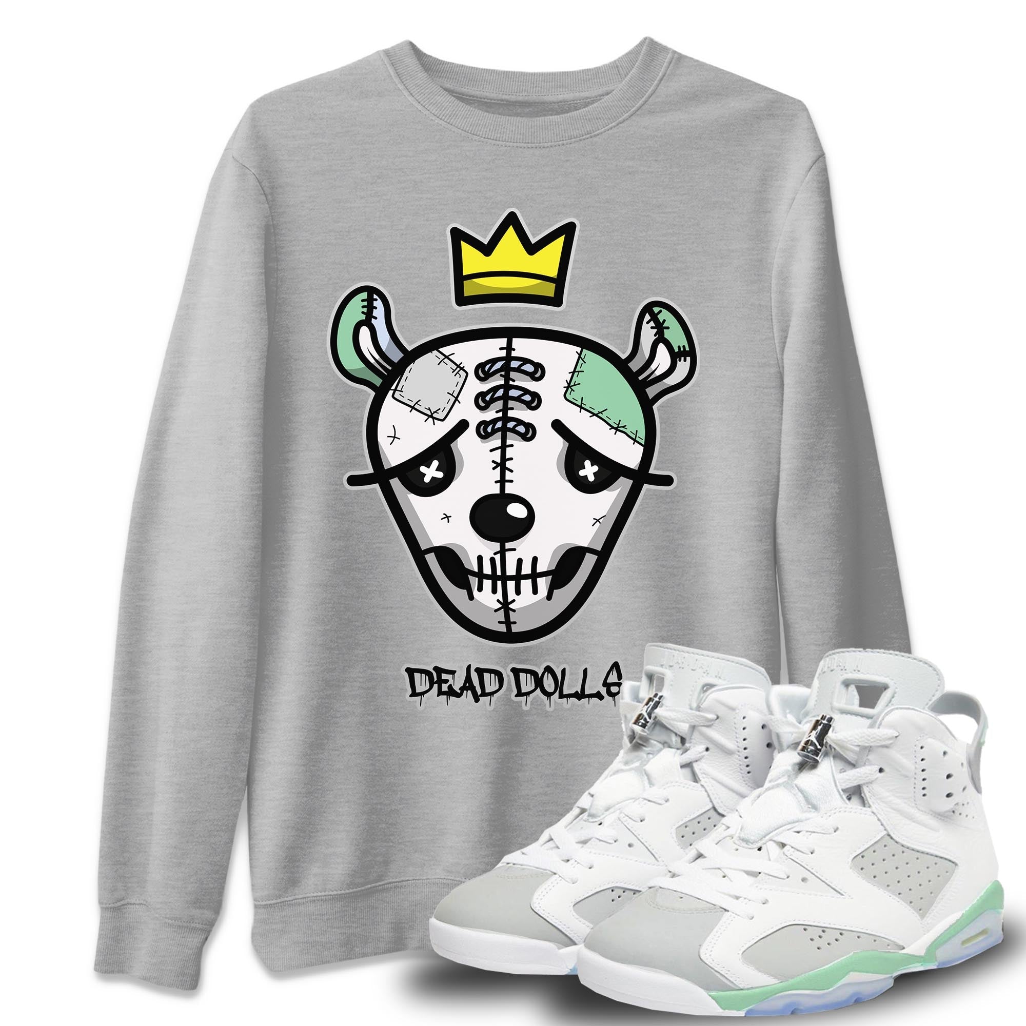 Dead Dolls Face Unisex Tops - Air Jordan 6 Mint Foam