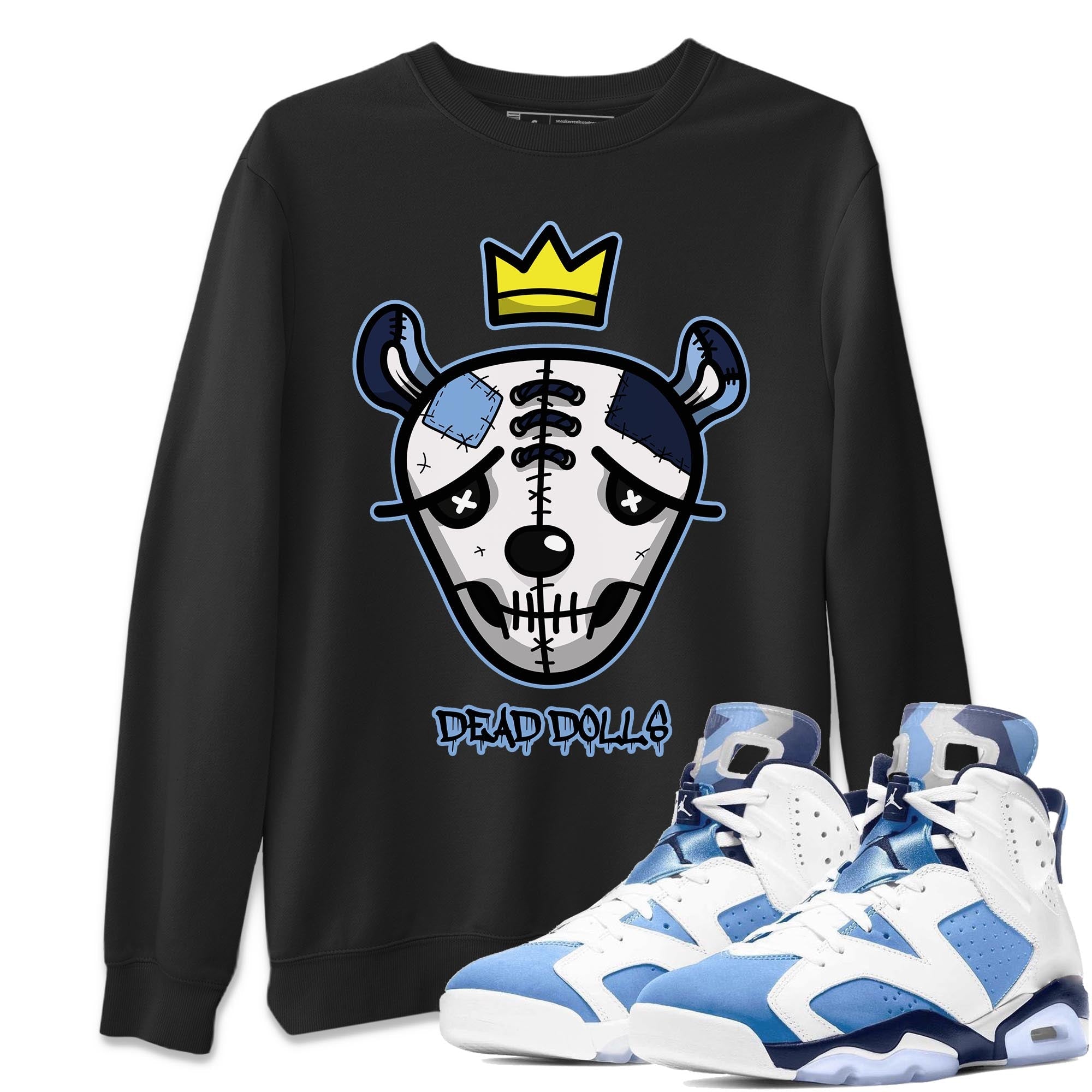 Dead Dolls Face Unisex Tops - Air Jordan 6 UNC