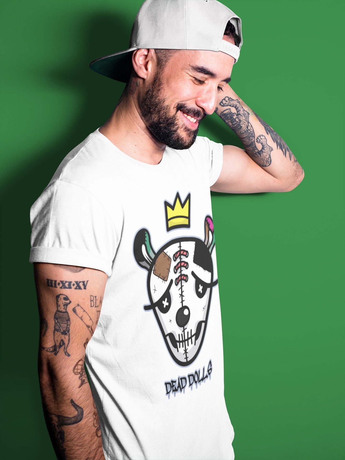 Dead Dolls Face Unisex Tops - Air Jordan 1 Hand Crafted