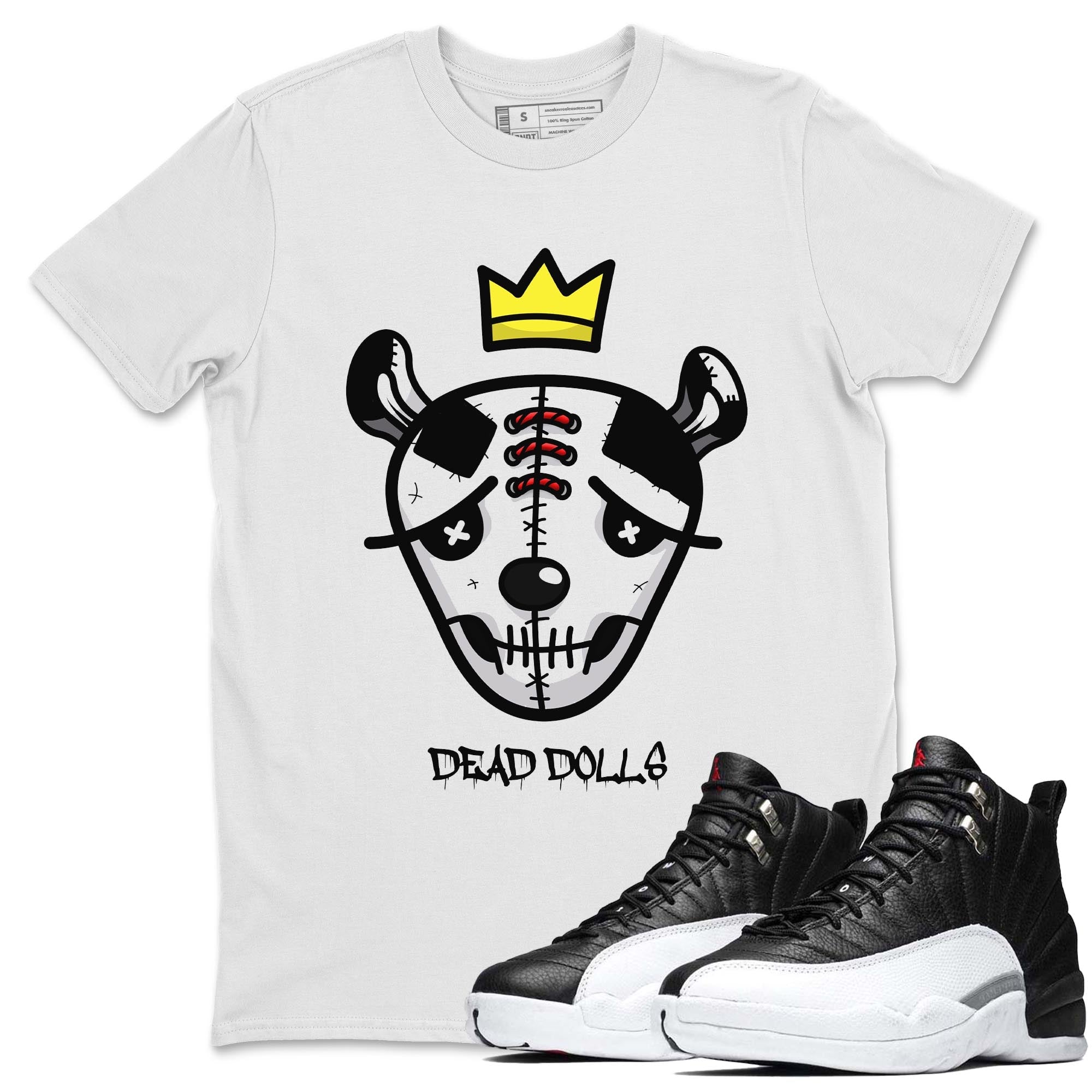 Dead Dolls Face Unisex Tops - Air Jordan 12 Playoffs