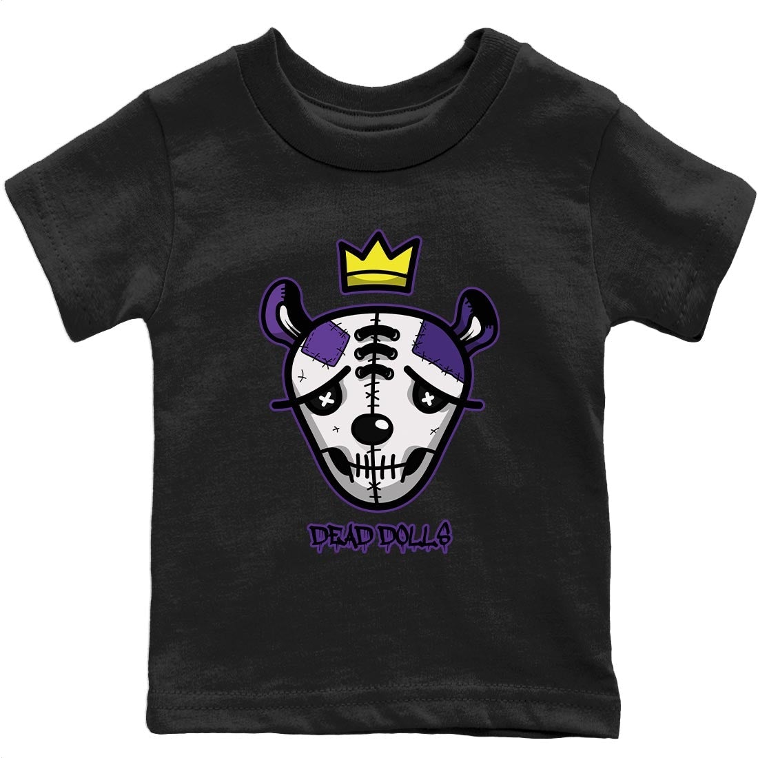 Dead Dolls Face Kids Tops - Air Jordan 13 Court Purple