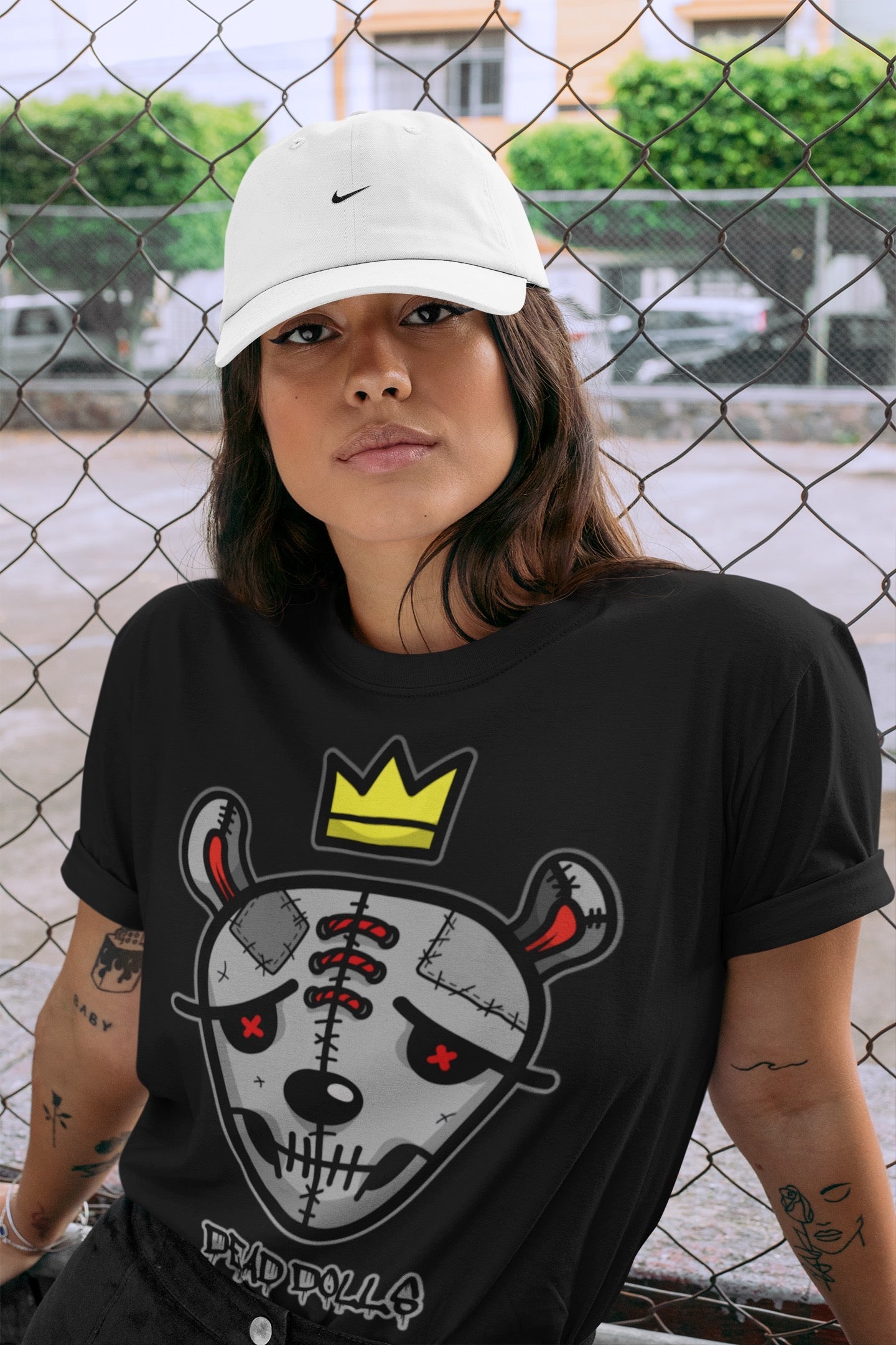 Dead Dolls Face Unisex Tops - Air Jordan 4 Infrared