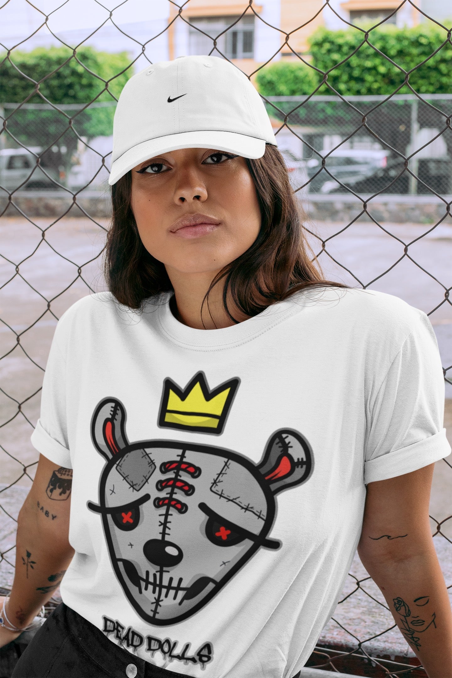 Dead Dolls Face Unisex Tops - Air Jordan 4 Infrared
