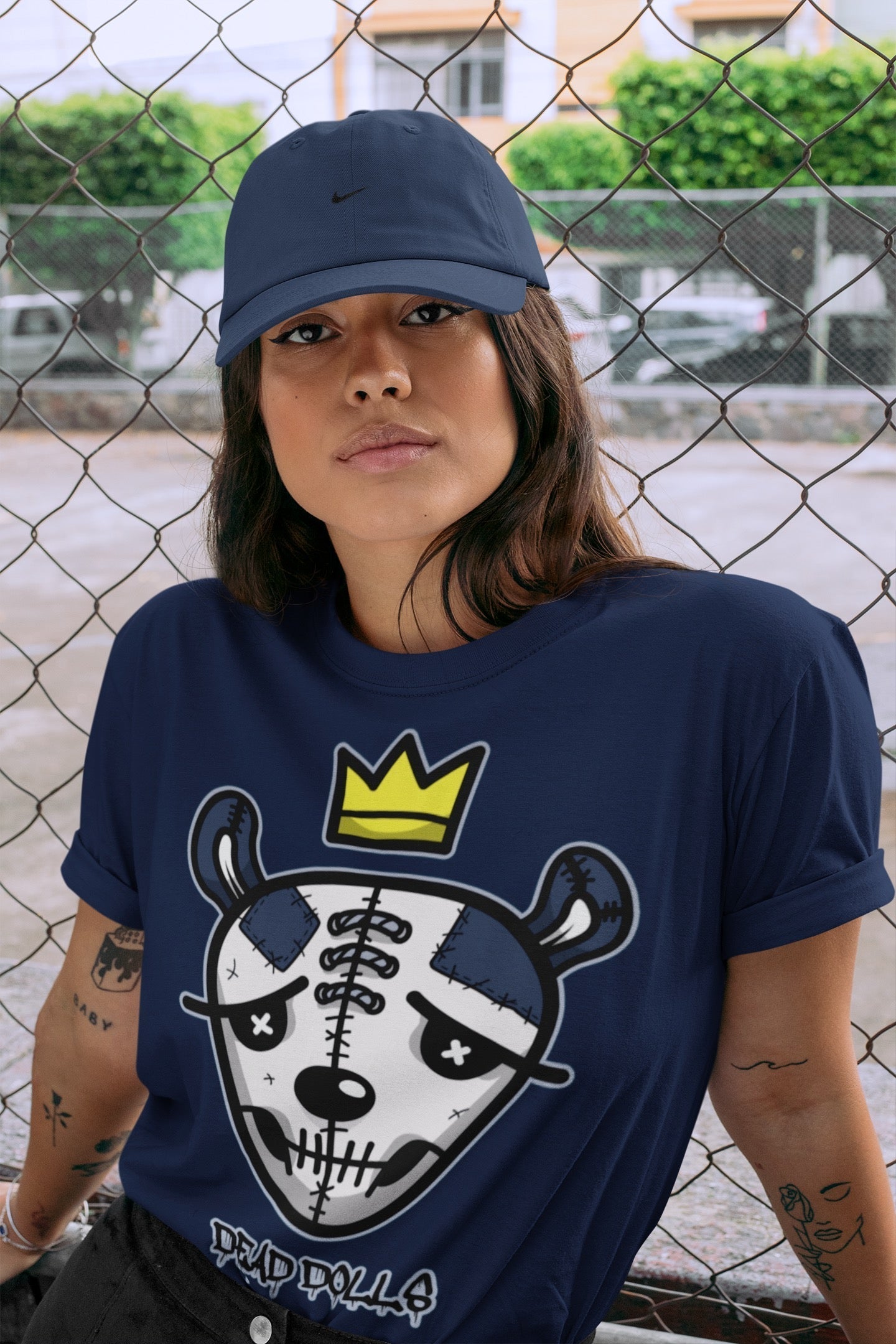 Dead Dolls Face Unisex Tops - Air Jordan 6 Midnight Navy