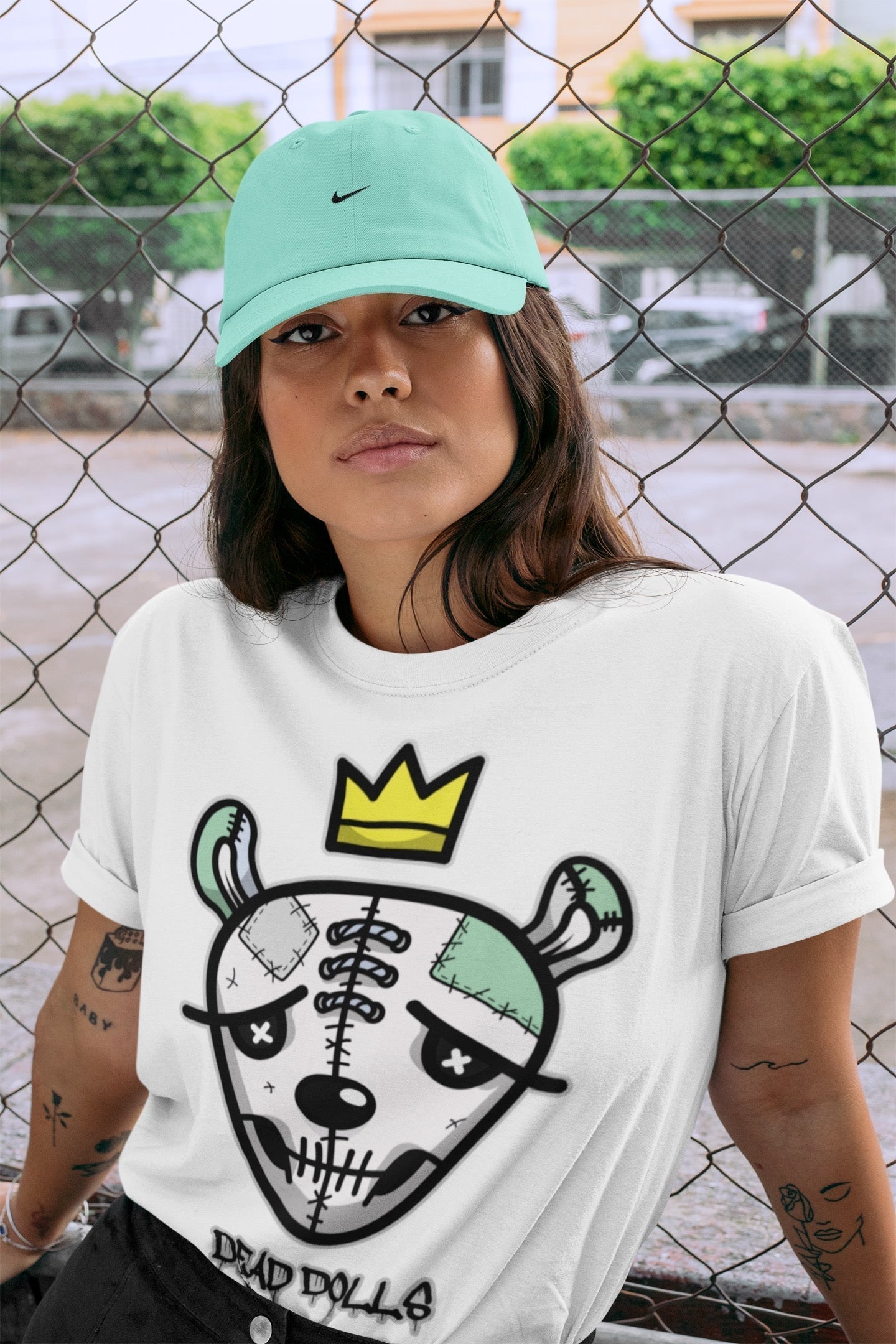Dead Dolls Face Unisex Tops - Air Jordan 6 Mint Foam