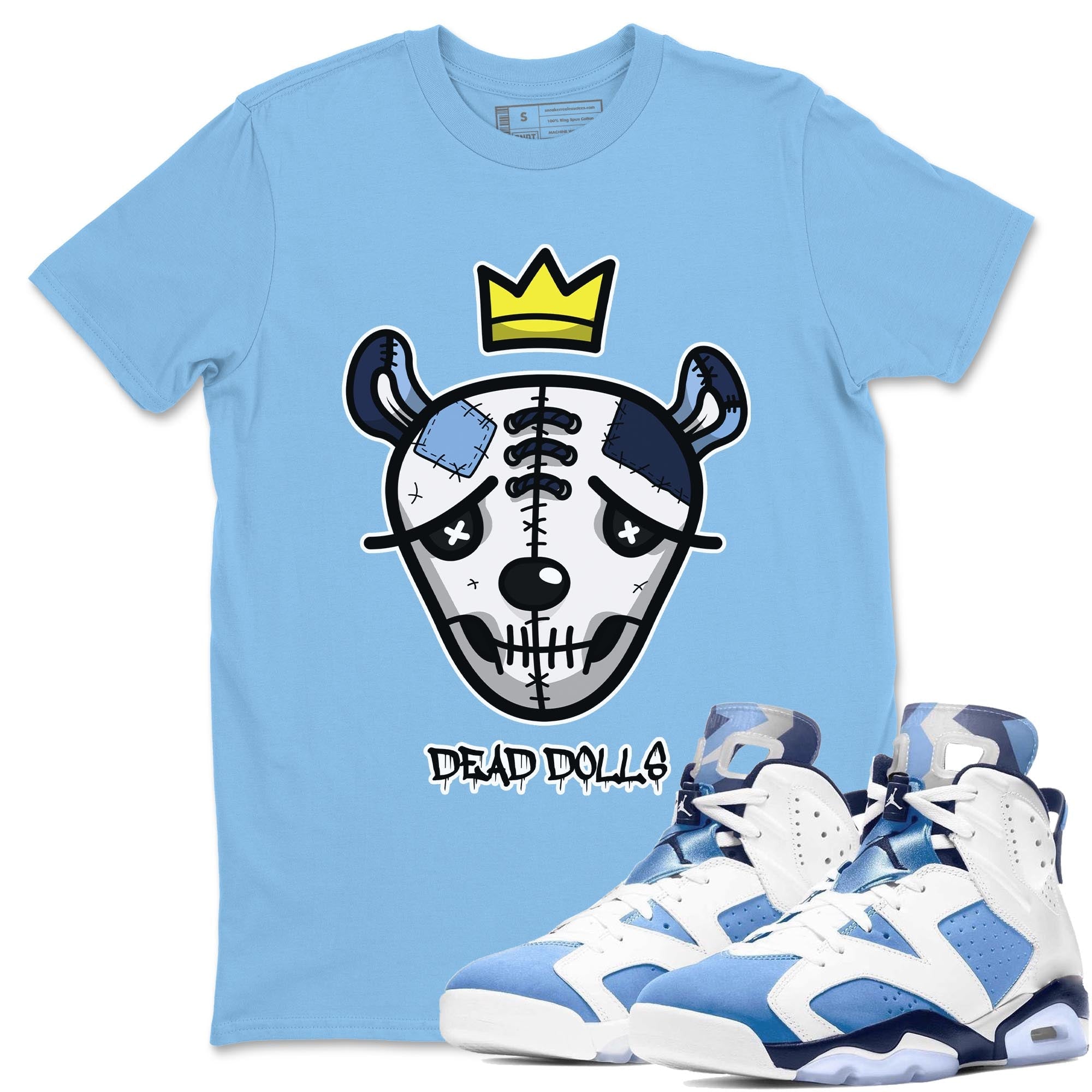 Dead Dolls Face Unisex Tops - Air Jordan 6 UNC