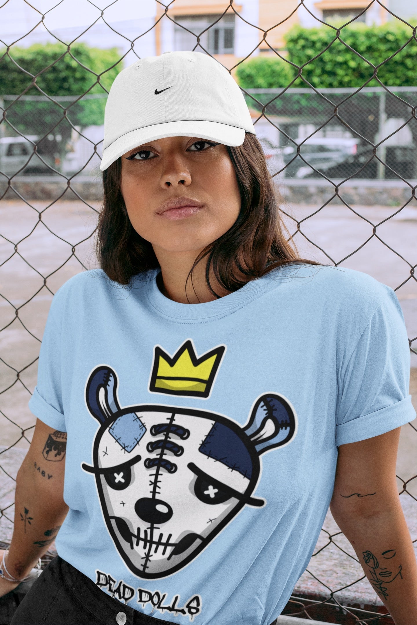 Dead Dolls Face Unisex Tops - Air Jordan 6 UNC
