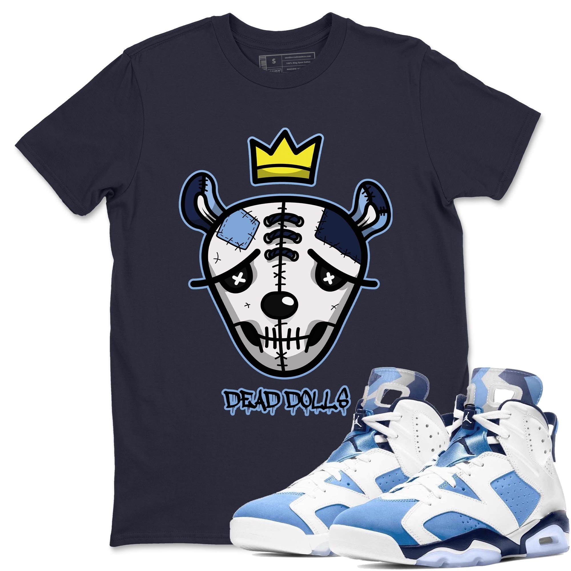 Dead Dolls Face Unisex Tops - Air Jordan 6 UNC