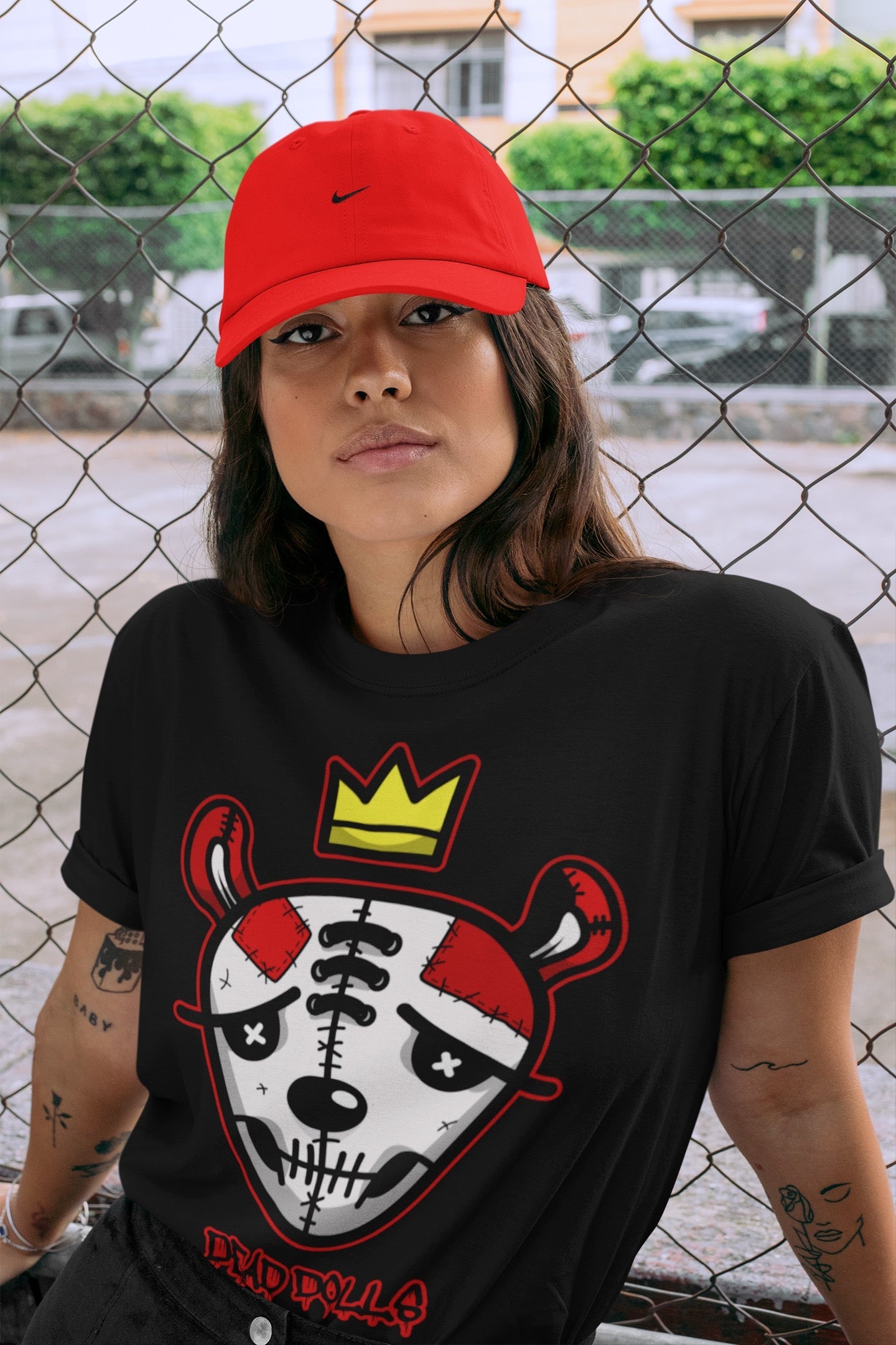 Dead Dolls Face Unisex Tops - Air Jordan 9 Chile Red