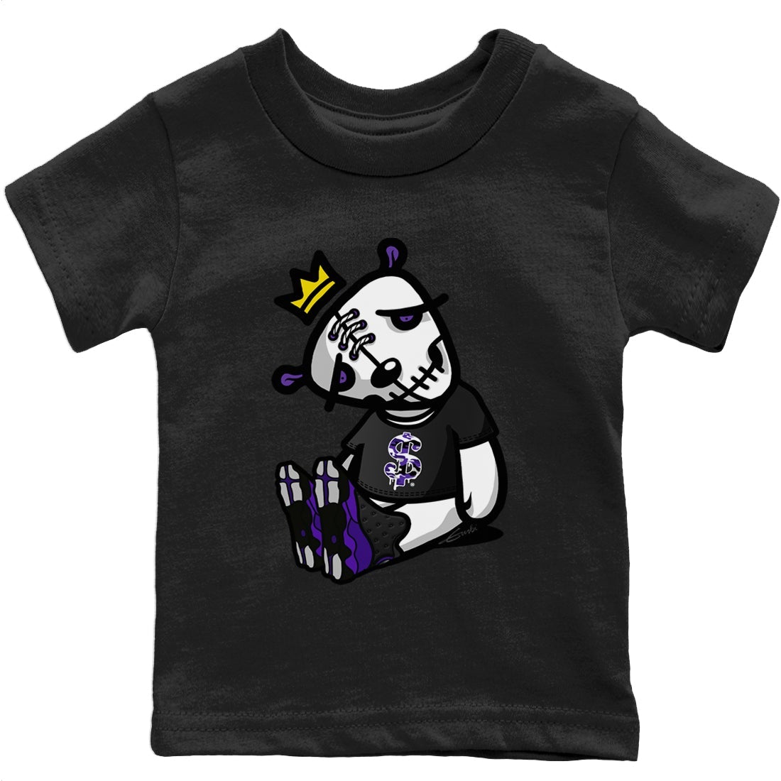 Dead Dolls Kids Tops - Air Jordan 13 Court Purple
