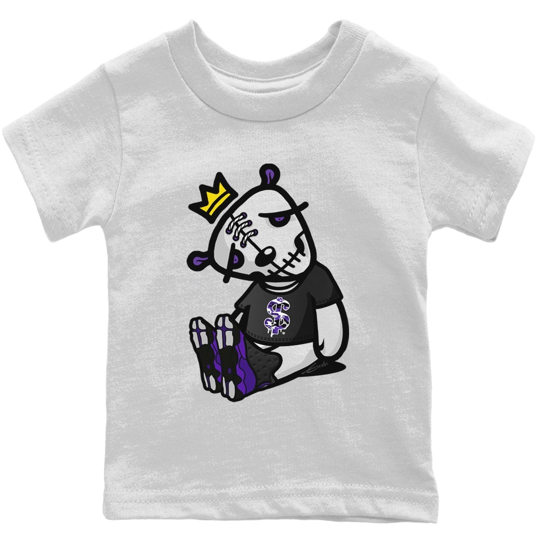 Dead Dolls Kids Tops - Air Jordan 13 Court Purple