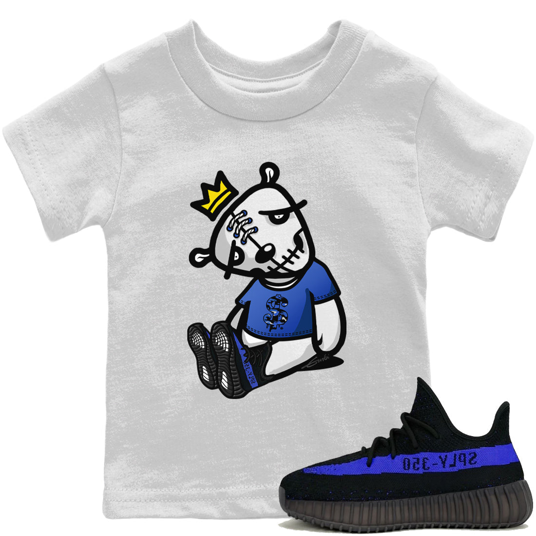 Dead Dolls Kids Tops - Yeezy 350 Dazzling Blue