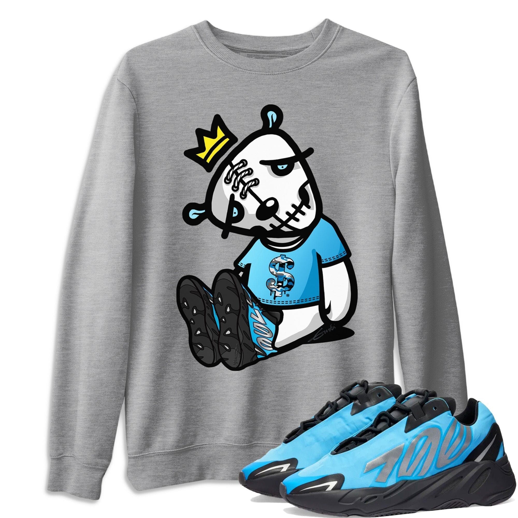 Dead Dolls Unisex Tops - Yeezy 700 Bright Cyan