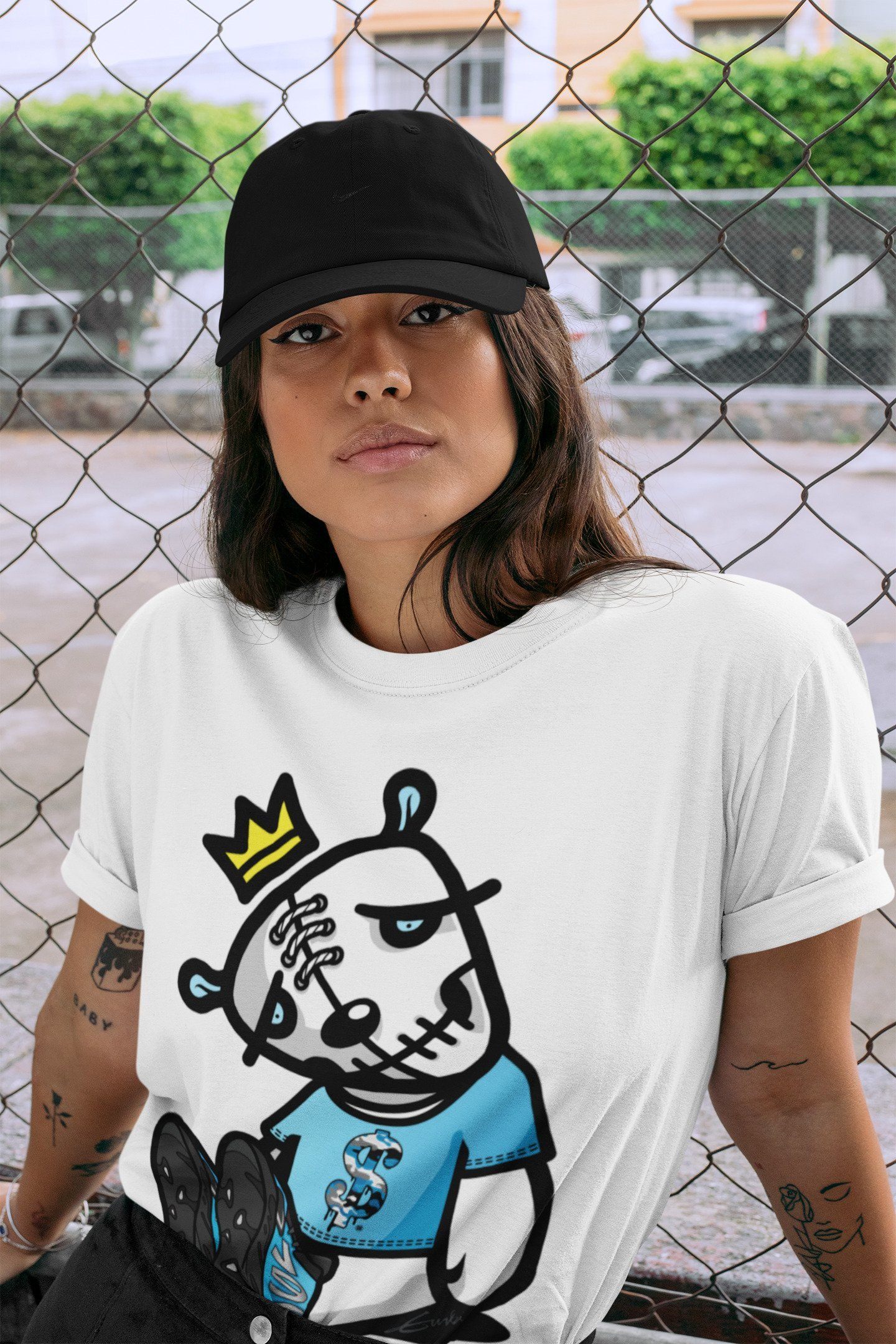 Dead Dolls Unisex Tops - Yeezy 700 Bright Cyan