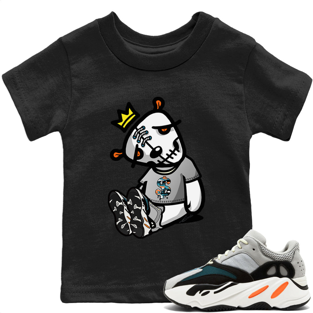 Dead Dolls Kids Tops - Yeezy 700 Wave Runner
