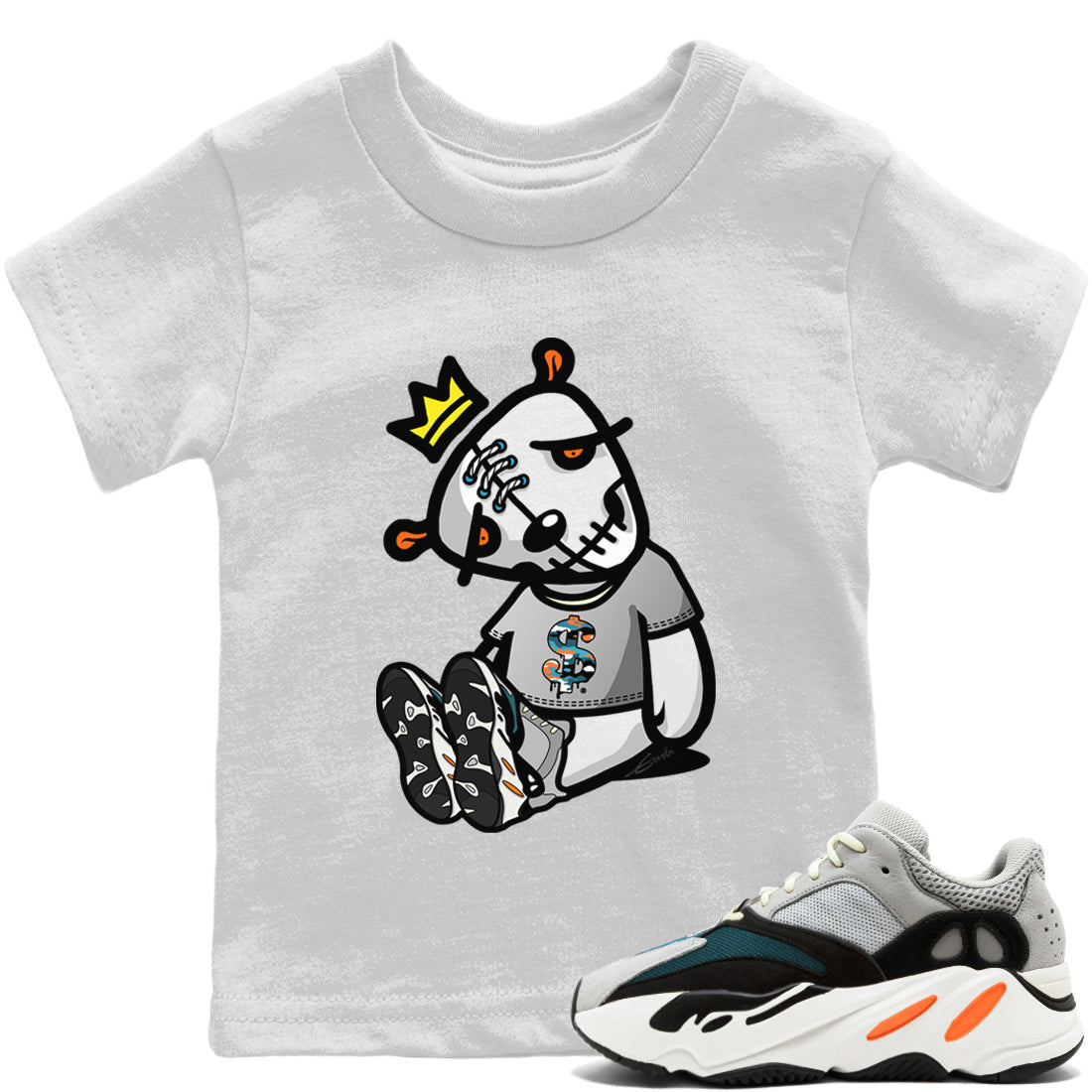 Dead Dolls Kids Tops - Yeezy 700 Wave Runner