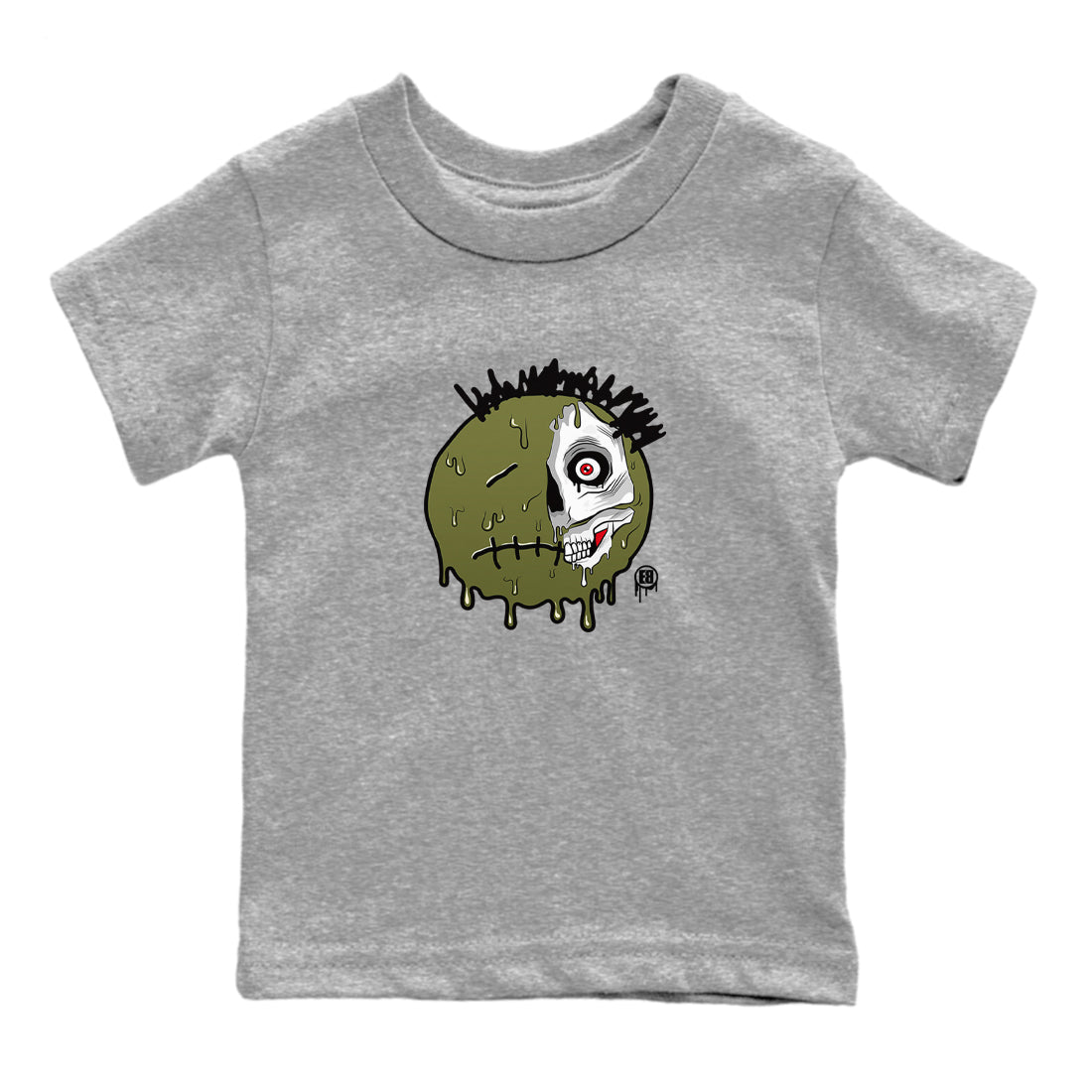 Dead Inside snkmatch Tees Kids - Air Jordan 1 Travis Scott Medium Olive