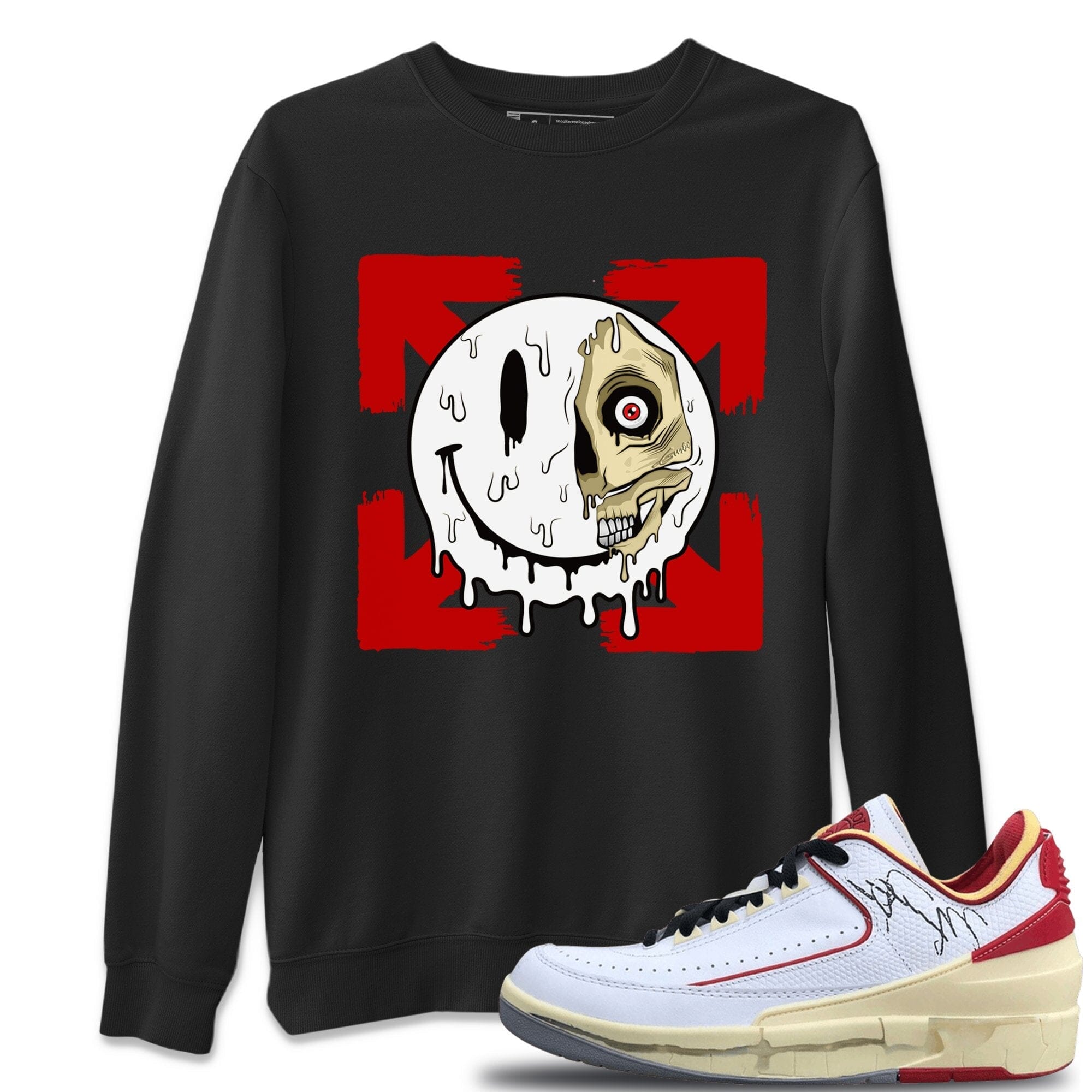 Dead Inside Unisex Tops - Air Jordan 2 OFF-WHITE Varsity Red