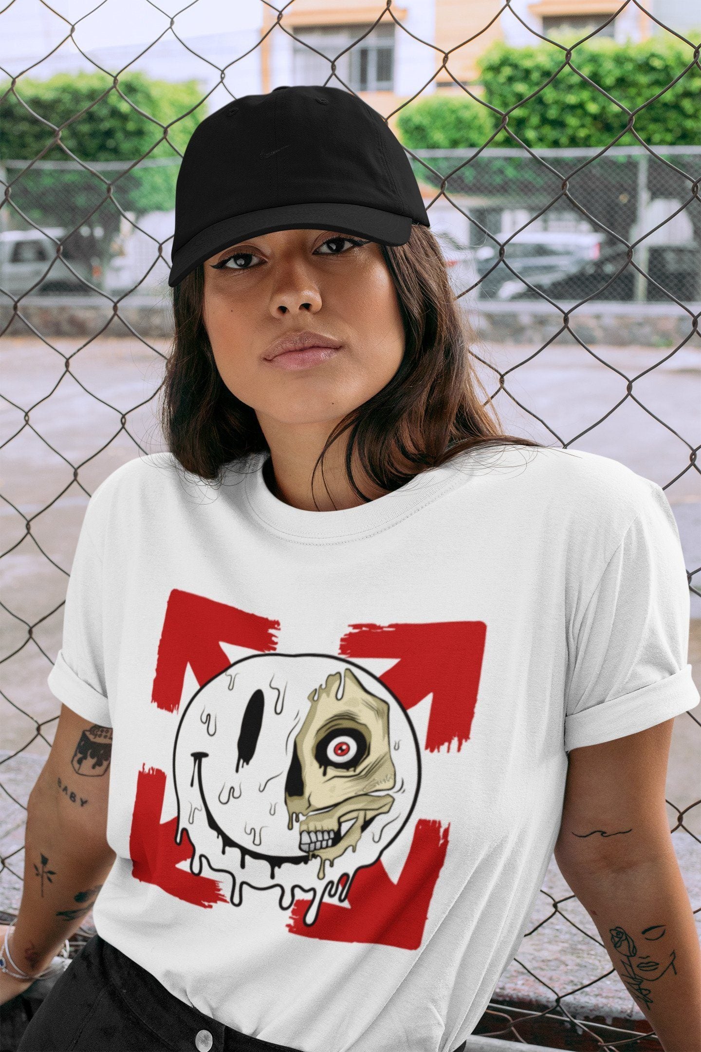 Dead Inside Unisex Tops - Air Jordan 2 OFF-WHITE Varsity Red