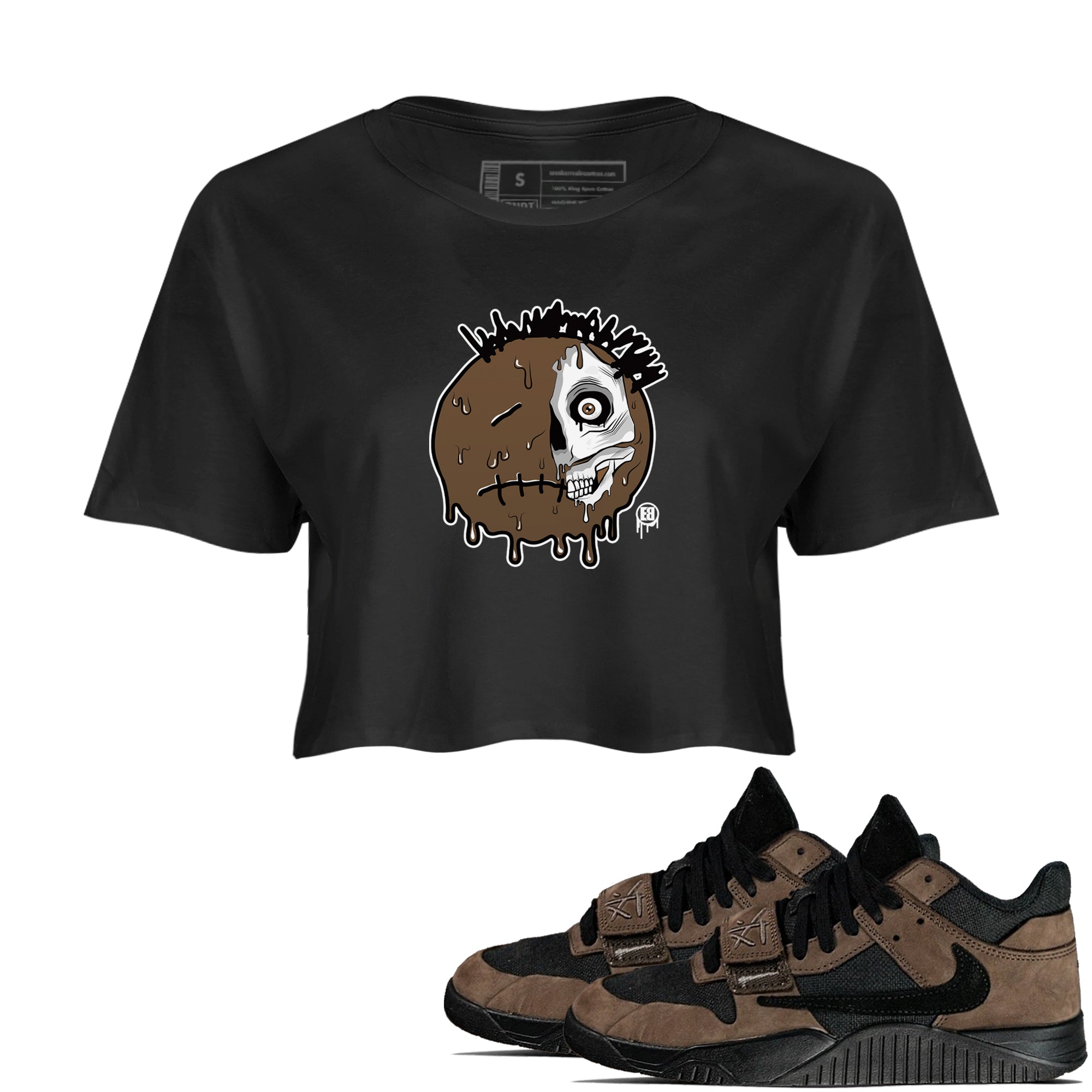 Dead Inside snkmatch Women's Top - Jordan Jumpman Jack Travis Scott Dark Mocha