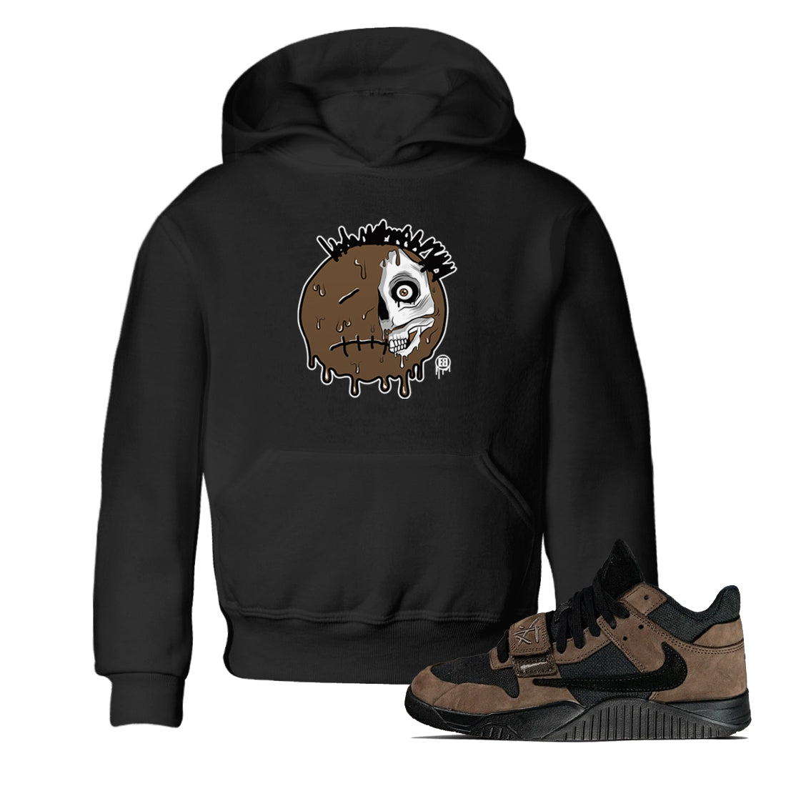 Dead Inside snkmatch Tees Kids - Jordan Jumpman Jack Travis Scott Dark Mocha