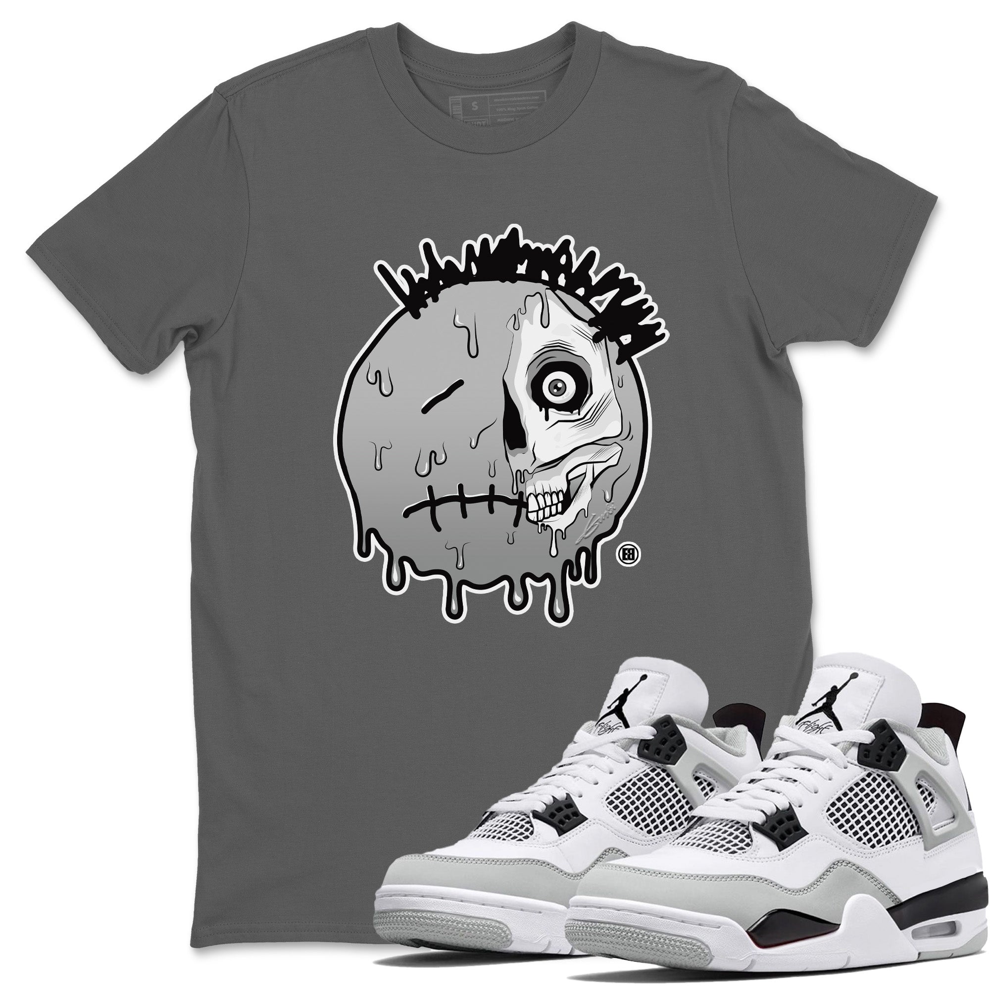 Dead Inside Unisex Tops - Air Jordan 4 Military Black