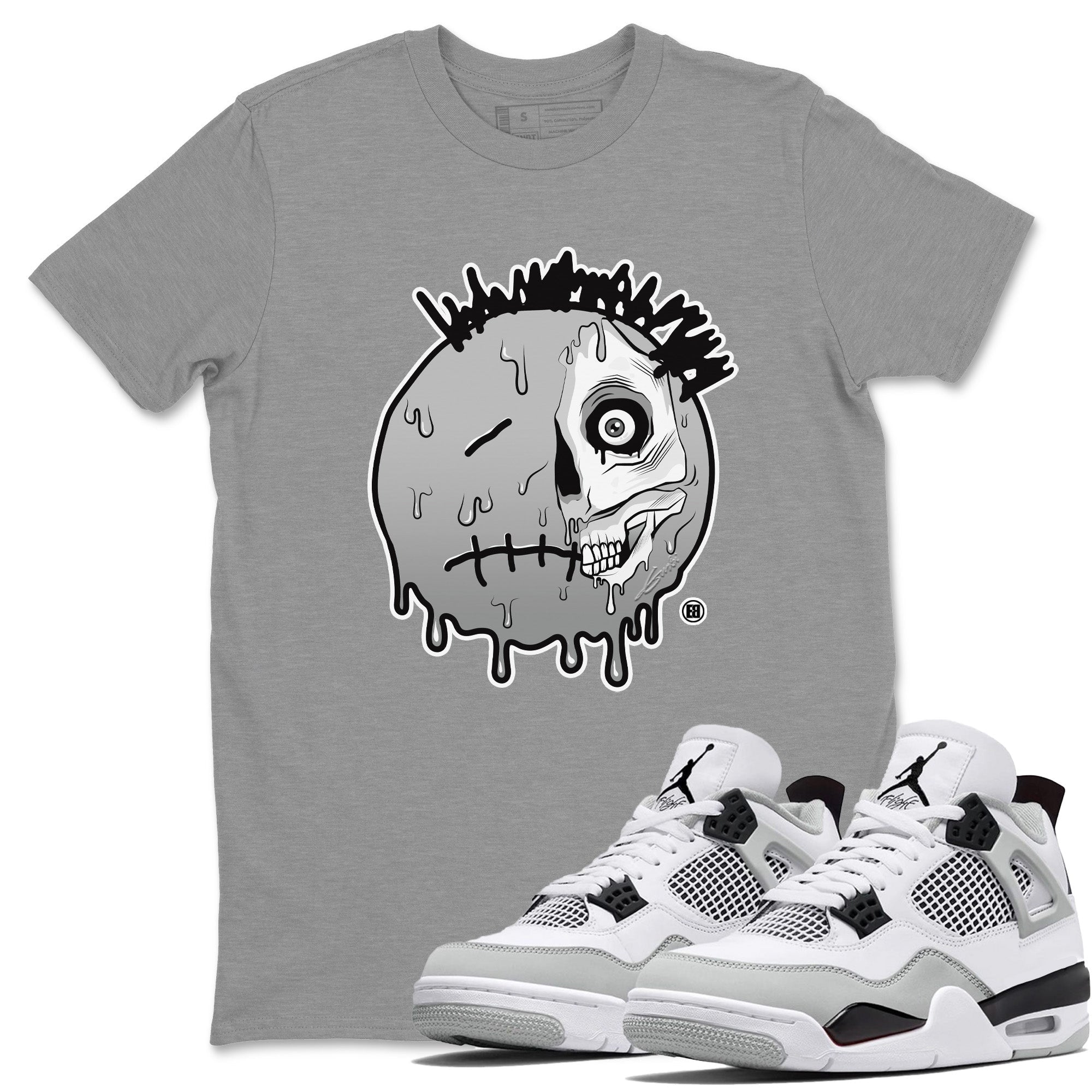 Dead Inside Unisex Tops - Air Jordan 4 Military Black