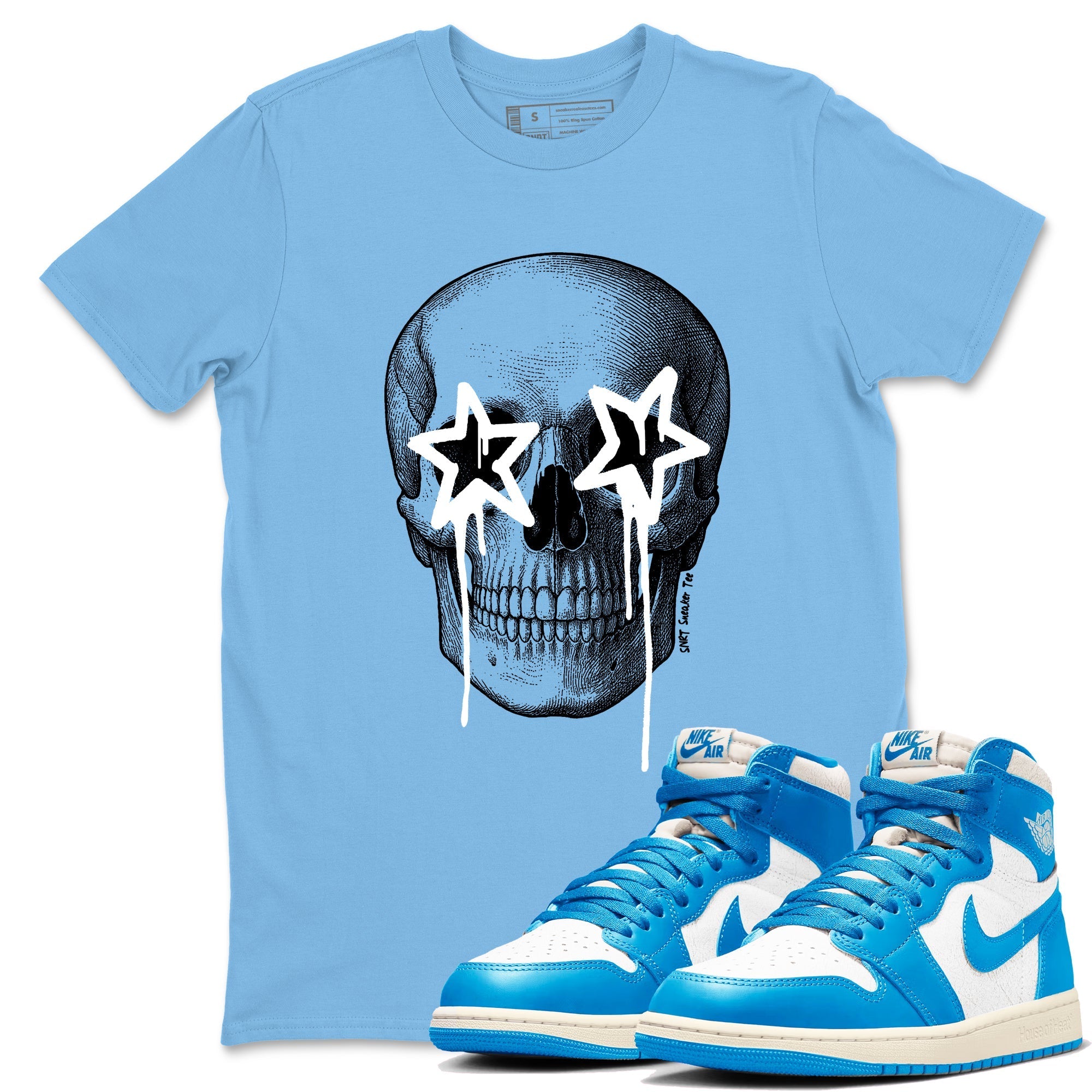 Death Star snkmatch Tees - Air Jordan 1 UNC Reimagined