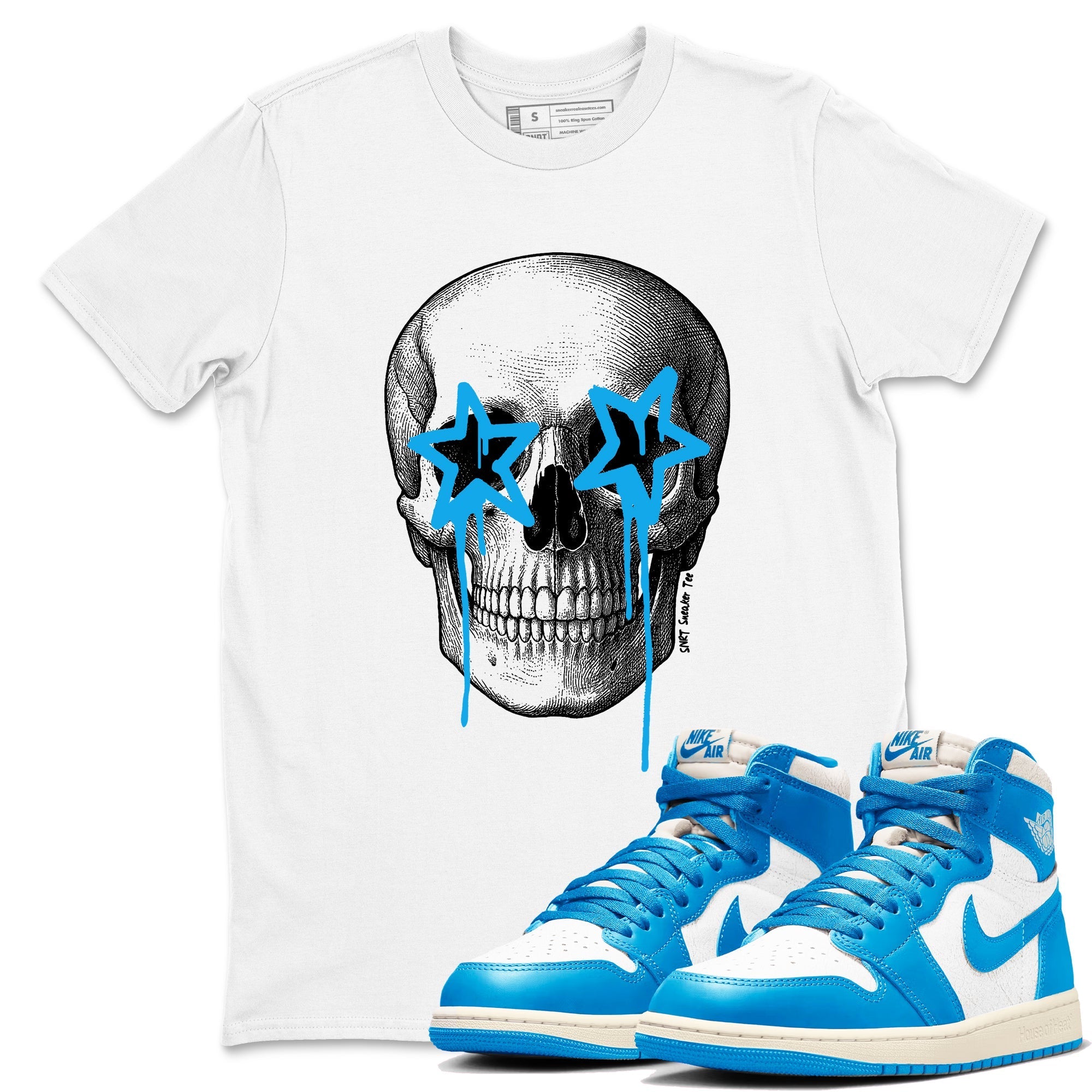 Death Star snkmatch Tees - Air Jordan 1 UNC Reimagined
