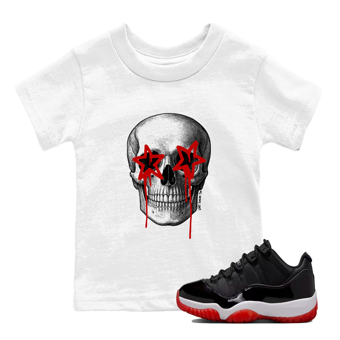Death Star snkmatch Tees Kids - Air Jordan 11 Bred