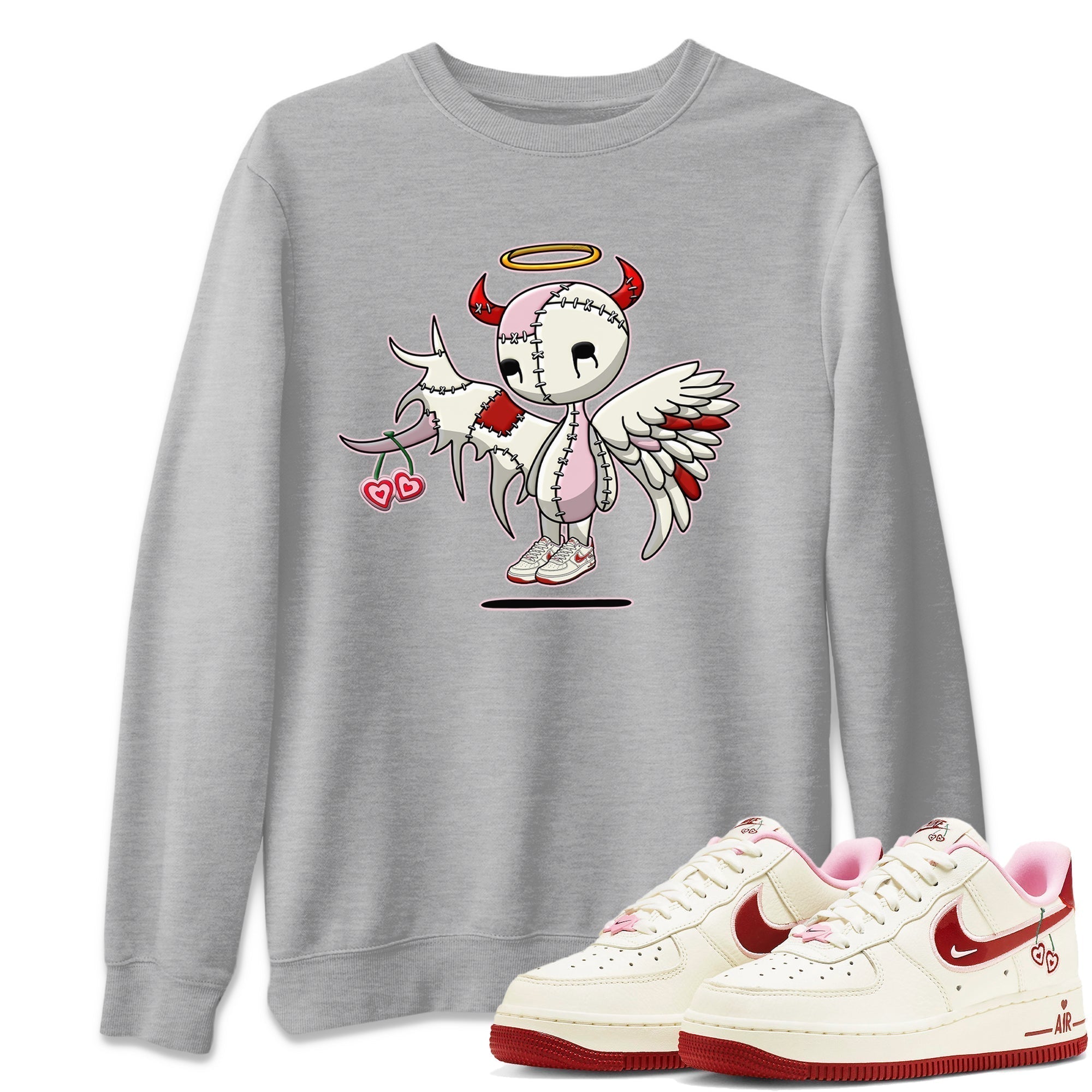 Devil Angel Unisex Tops - Air Force 1 Valentines Day
