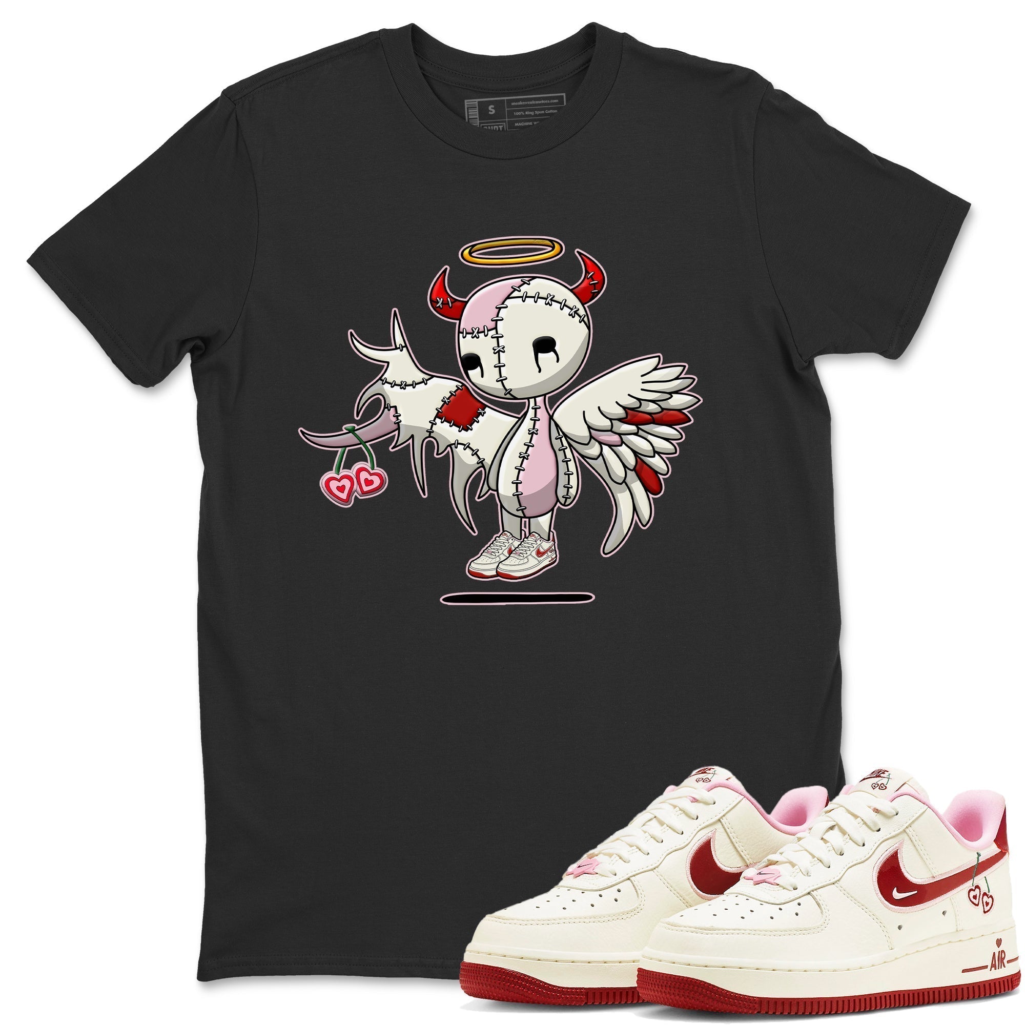 Devil Angel Unisex Tops - Air Force 1 Valentines Day