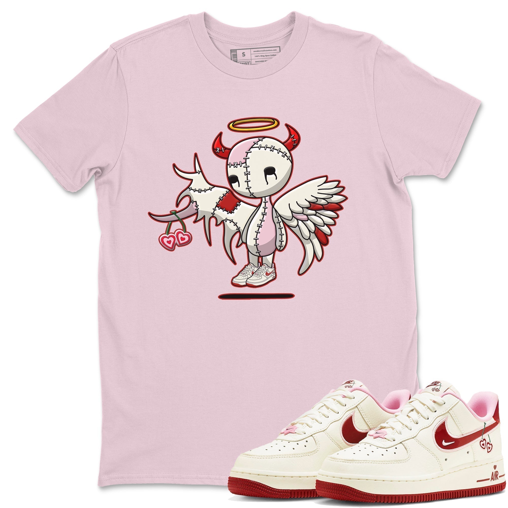 Devil Angel Unisex Tops - Air Force 1 Valentines Day