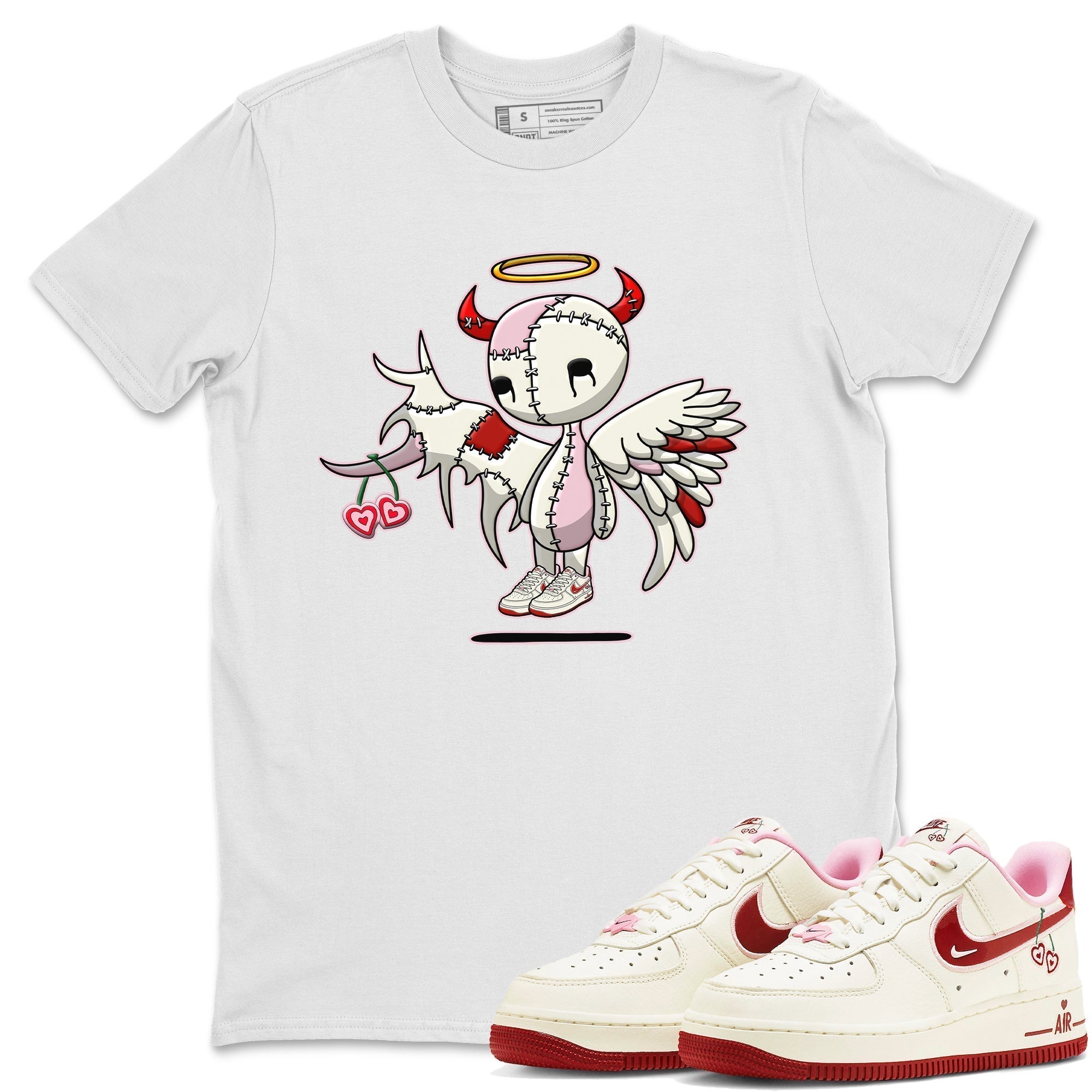 Devil Angel Unisex Tops - Air Force 1 Valentines Day