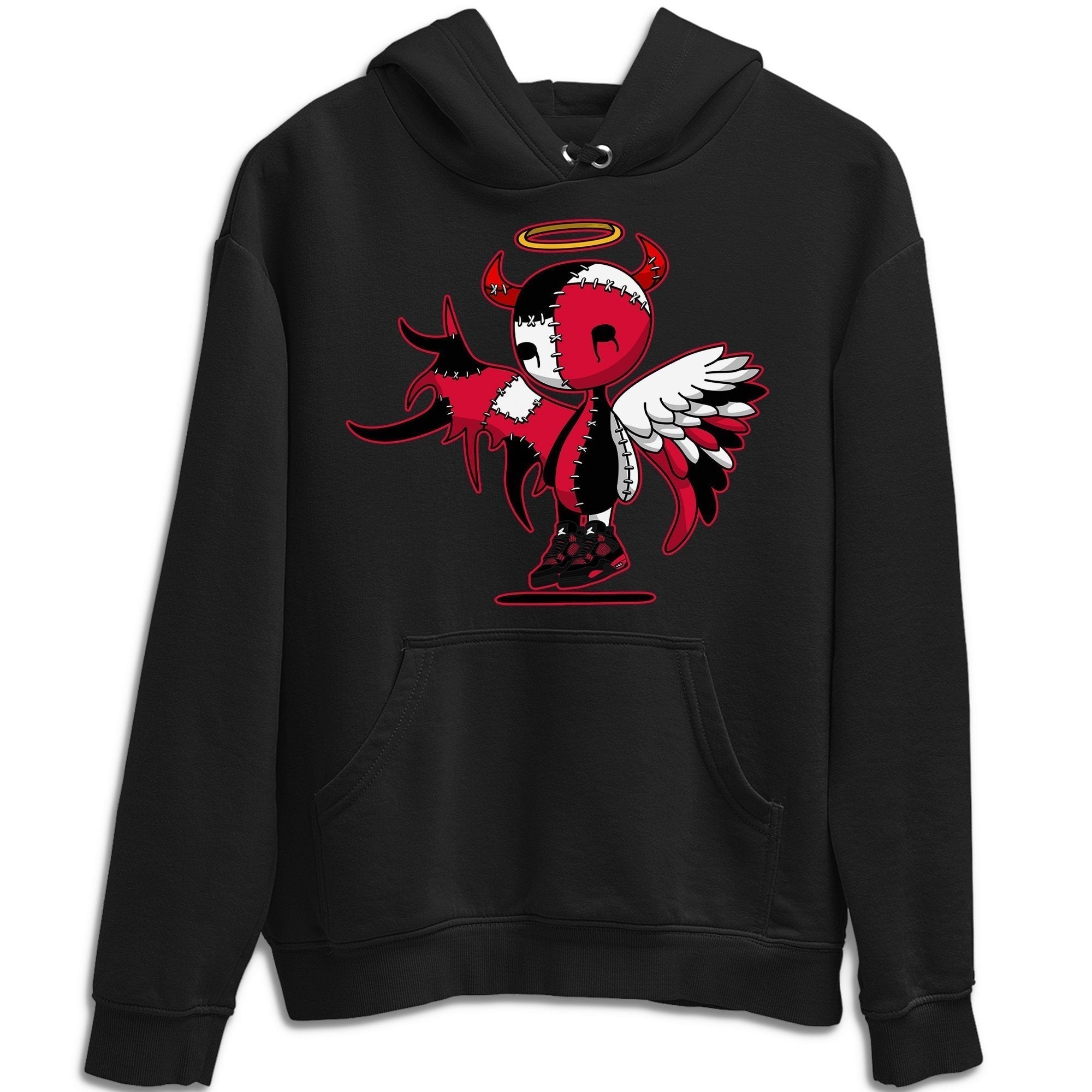 Devil Angel Unisex Tops - Air Jordan 4 Red Thunder