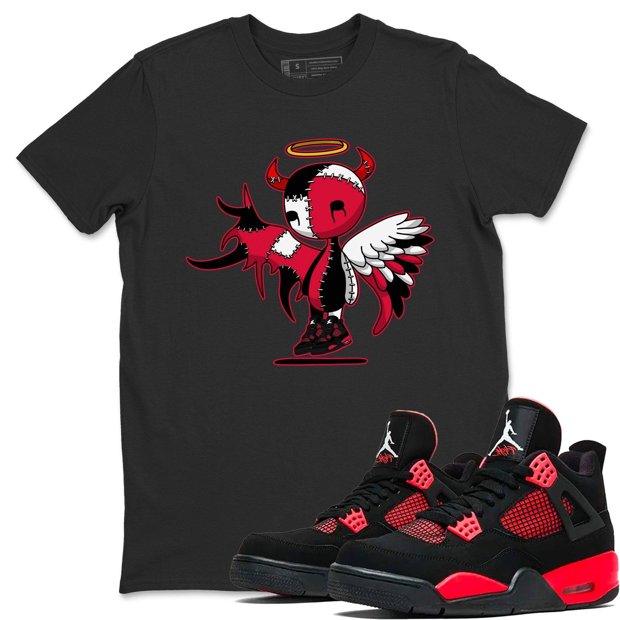 Devil Angel Unisex Tops - Air Jordan 4 Red Thunder