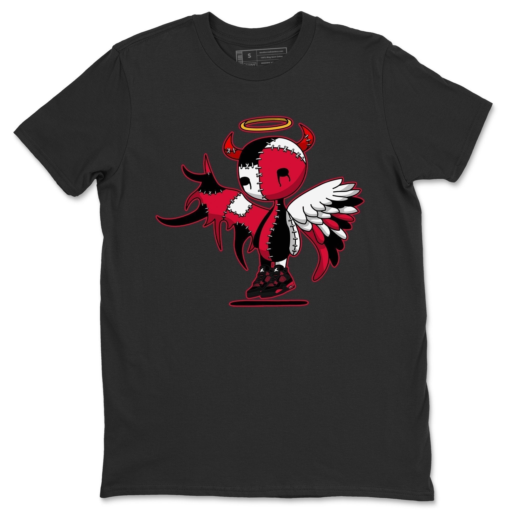 Devil Angel Unisex Tops - Air Jordan 4 Red Thunder