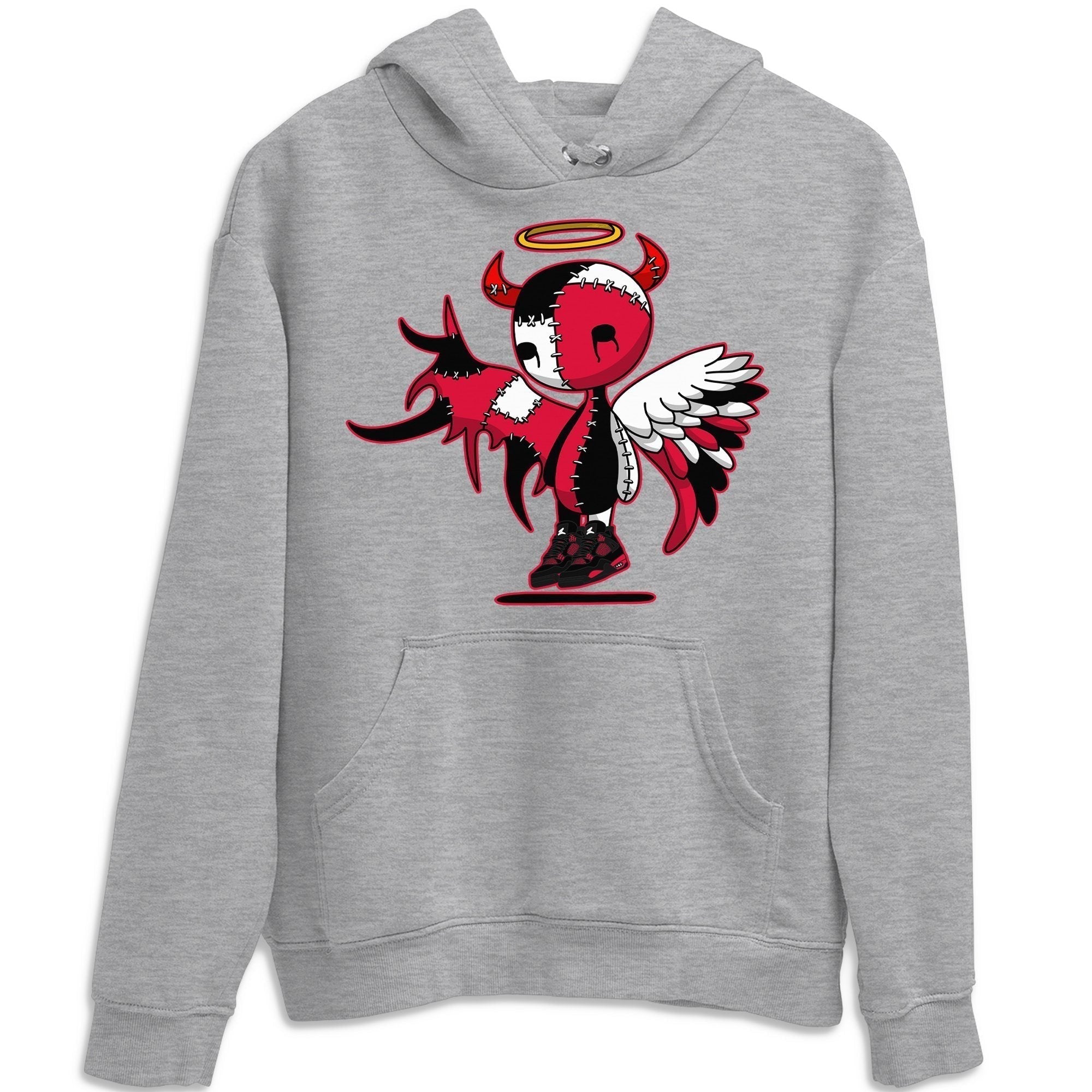 Devil Angel Unisex Tops - Air Jordan 4 Red Thunder